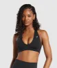 Gymshark Halterneck Sports Bra - Black sold by Gymshark