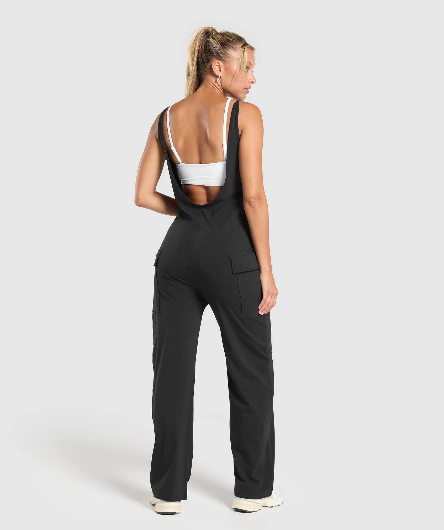 Gymshark Strappy Oversized Pocket All In One - Black sold by Gymshark product image thumbnail 2