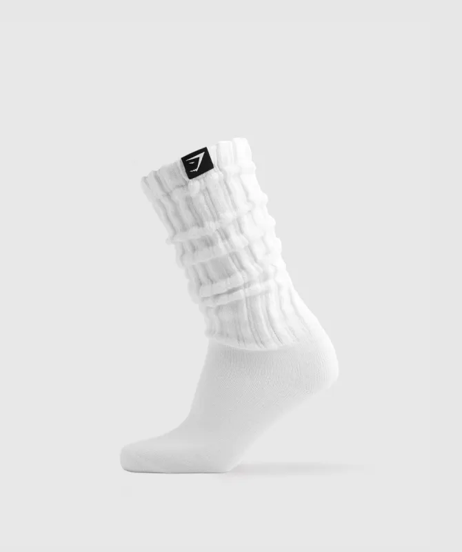 Gymshark Comfy Rest Day Socks - White sold by Gymshark