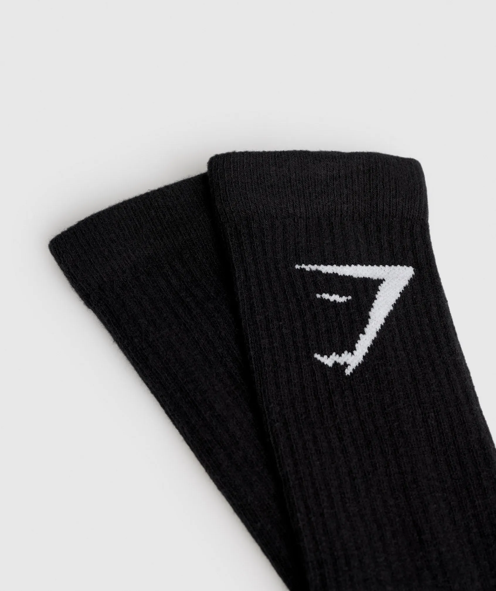 Gymshark Crew Socks 3pk - Black sold by Gymshark product image thumbnail 2