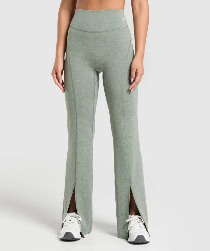 Gymshark Marl Flared Leggings - Unit Green sold by Gymshark