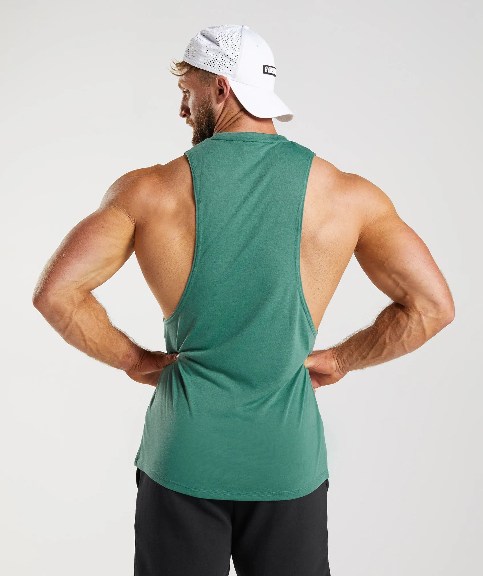 Gymshark Legacy Drop Arm Tank - Hoya Green sold by Gymshark product image thumbnail 2