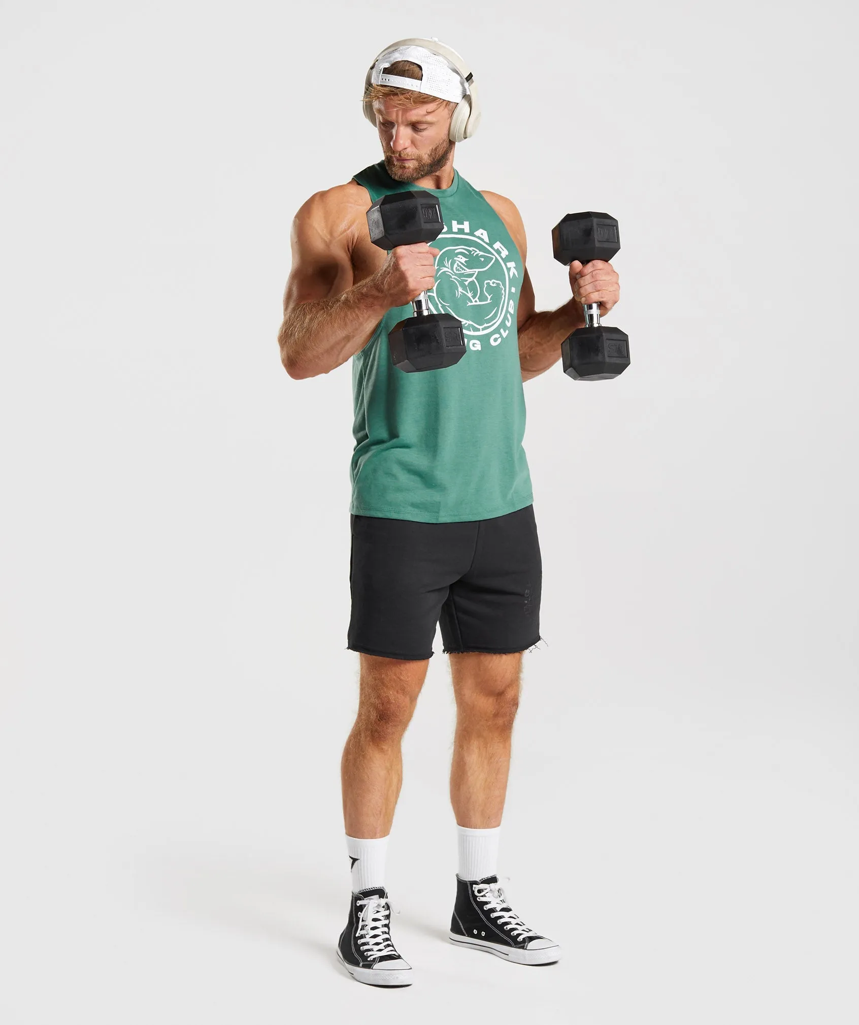 Gymshark Legacy Drop Arm Tank - Hoya Green sold by Gymshark product image thumbnail 4