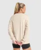 Gymshark Cotton Oversized Long Sleeve Top - Cream Beige sold by Gymshark
