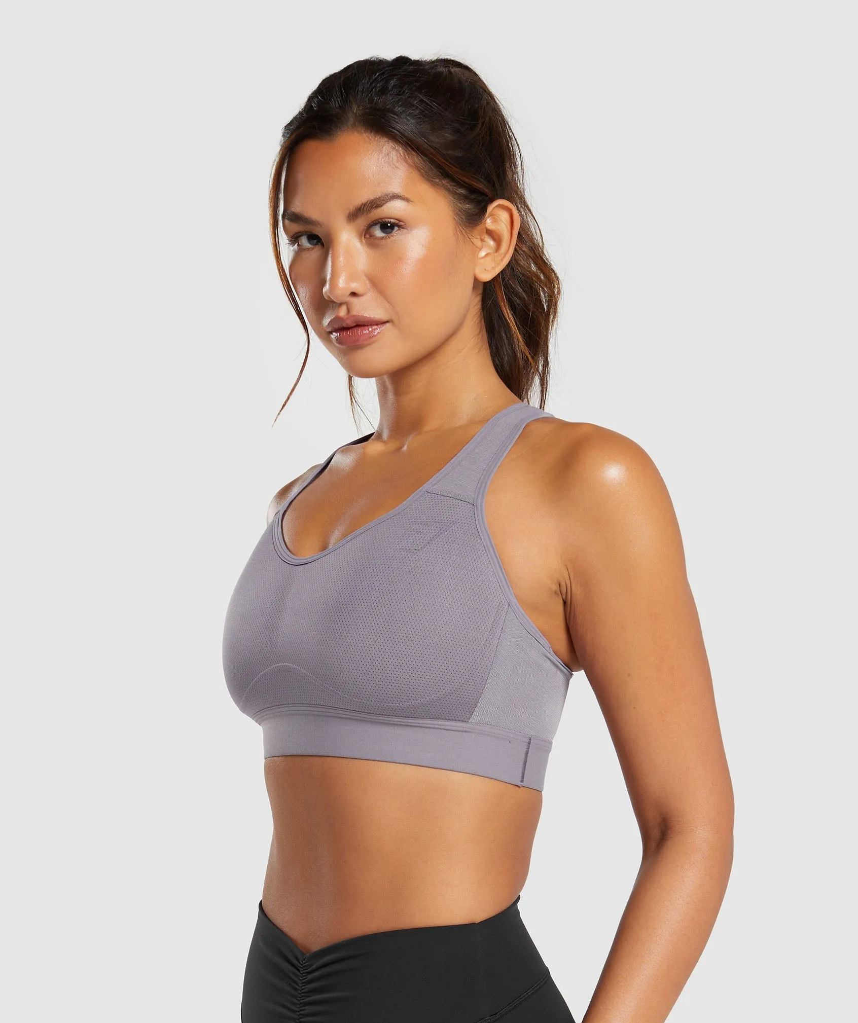Gymshark Lightweight High Support Sports Bra - Fog Purple sold by Gymshark product image thumbnail 3