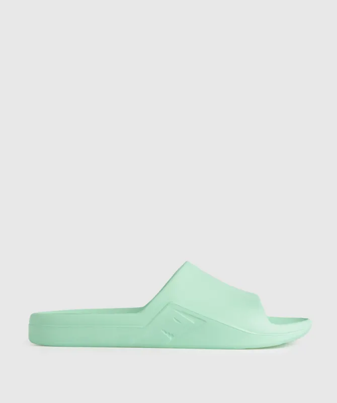 Gymshark Rest Day Slides - Pastel Green sold by Gymshark