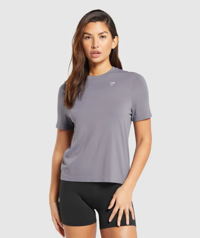 Gymshark Everyday Seamless T-Shirt - Fog Purple sold by Gymshark