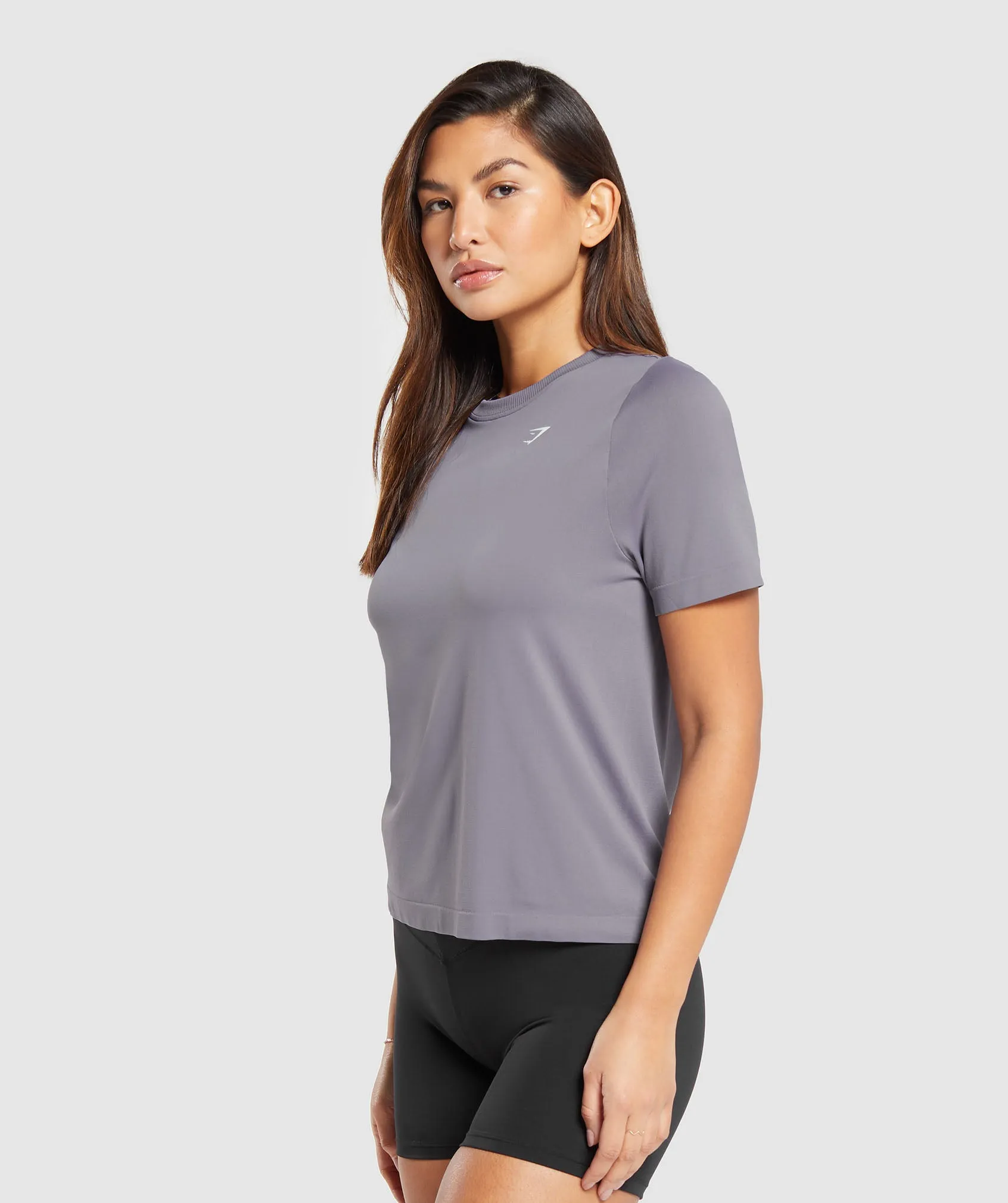 Gymshark Everyday Seamless T-Shirt - Fog Purple sold by Gymshark product image thumbnail 3