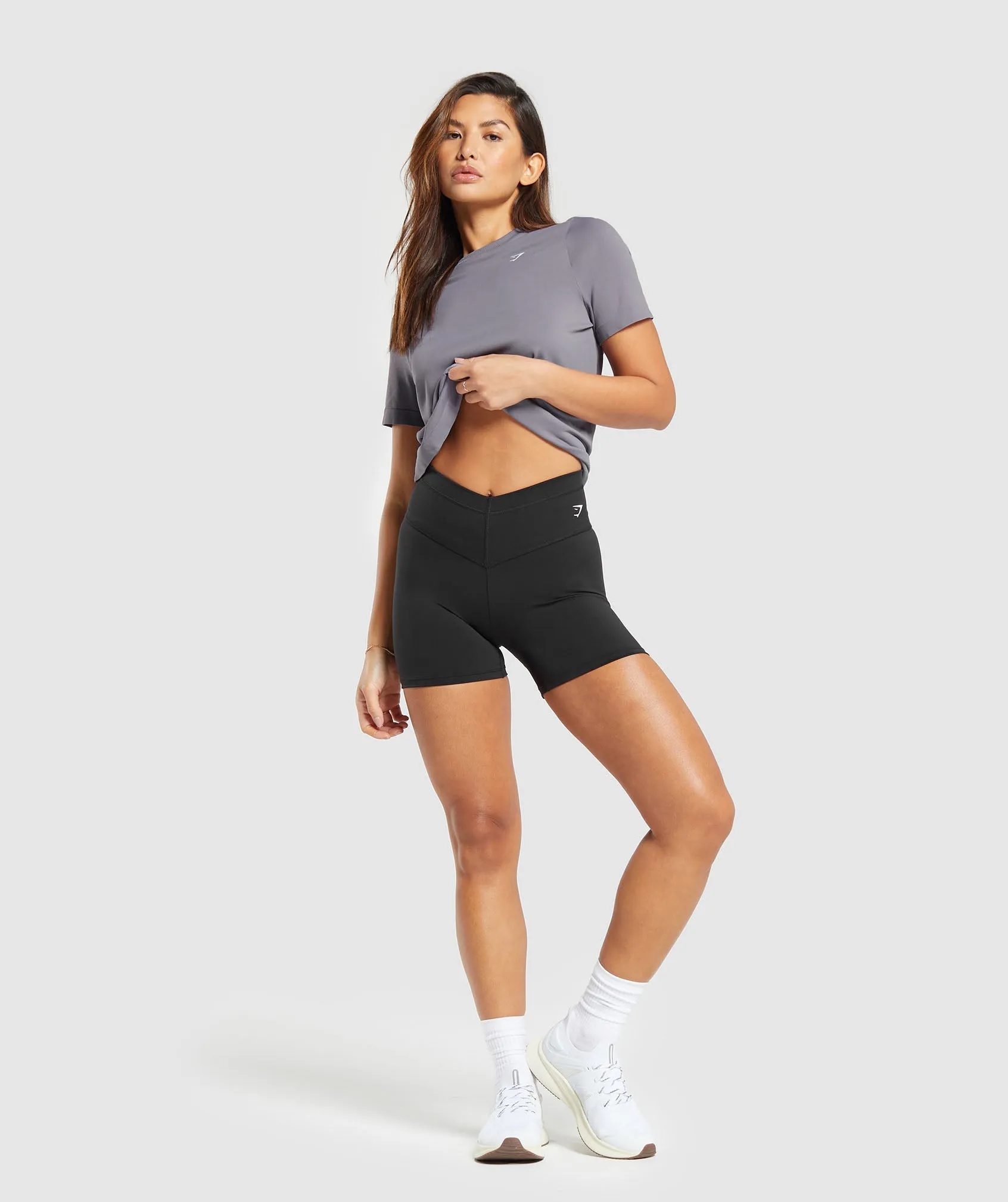 Gymshark Everyday Seamless T-Shirt - Fog Purple sold by Gymshark product image thumbnail 4