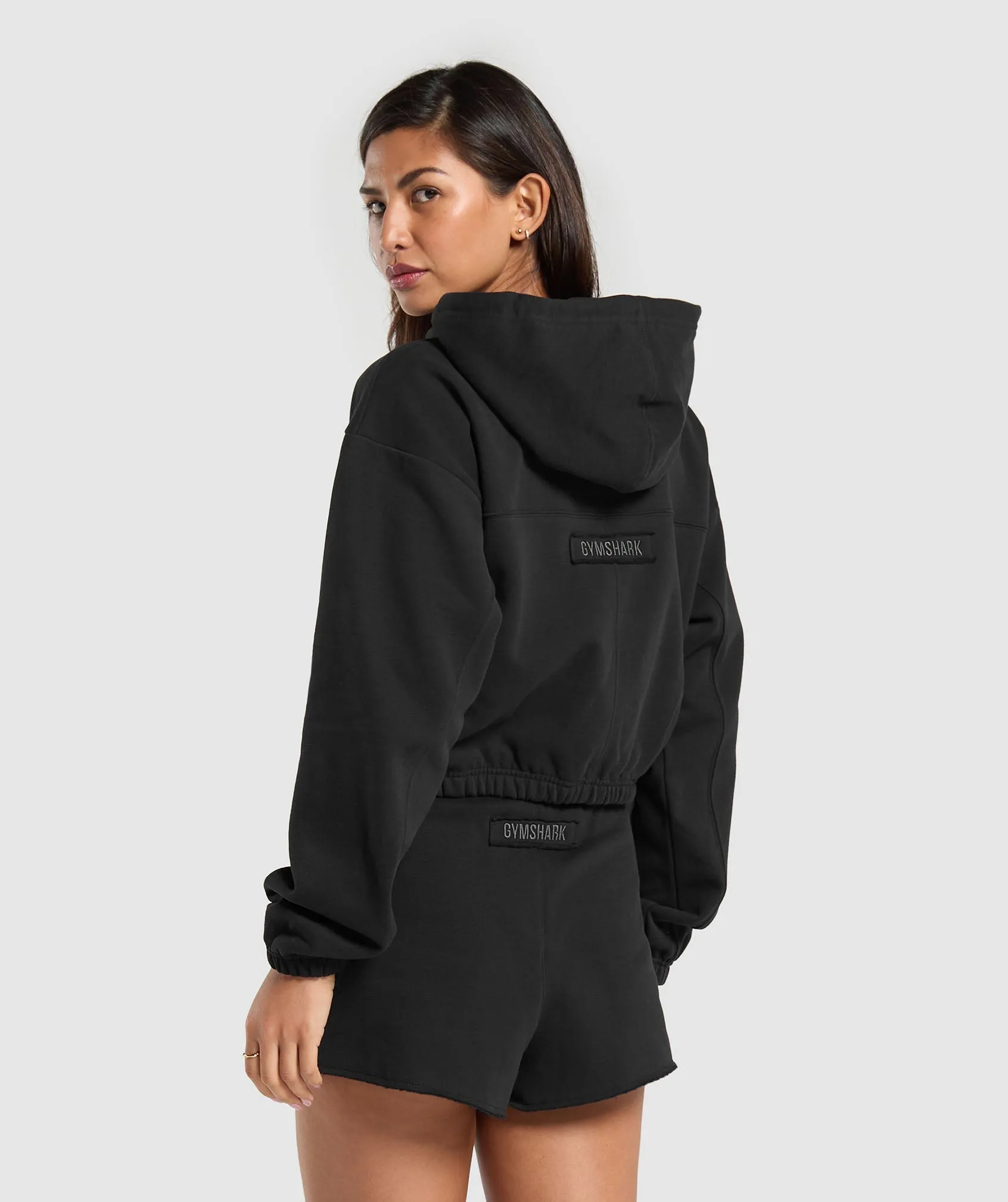 Gymshark Fleece Zip Hoodie - Black sold by Gymshark product image thumbnail 2