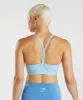 Gymshark V Neck Sports Bra - Glacier Blue sold by Gymshark