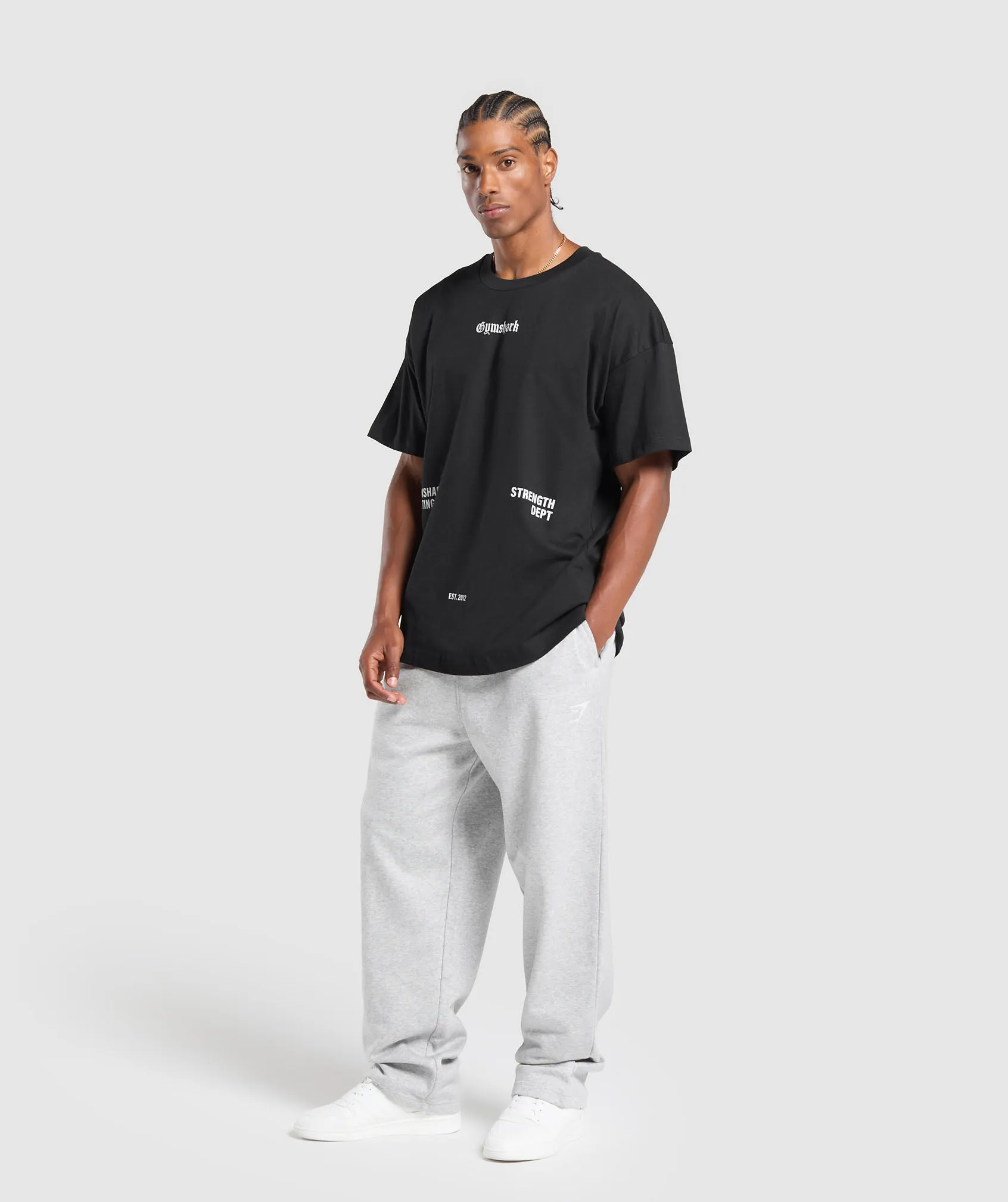 Gymshark Gymshark Strength Dept Graphic T-Shirt - Black sold by Gymshark product image thumbnail 4