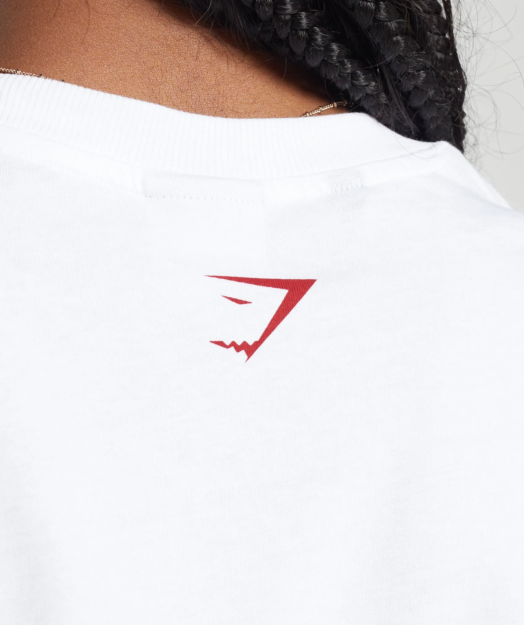 Gymshark Barbell Cherries Long Sleeve Top - White sold by Gymshark product image thumbnail 5