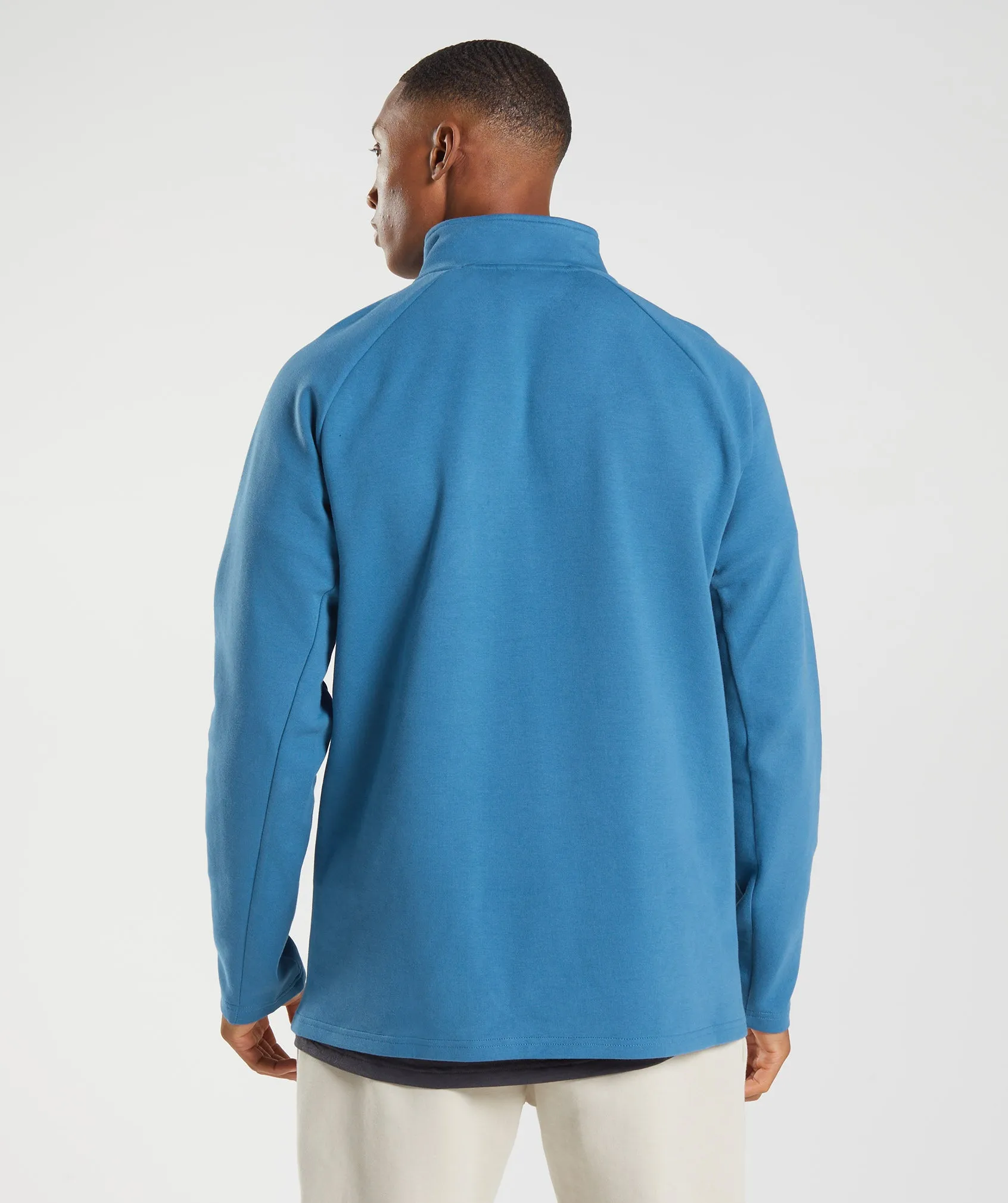 Gymshark Rest Day 1/4 Zip - Lakeside Blue sold by Gymshark product image thumbnail 2