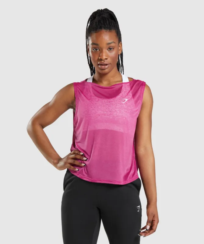 Gymshark Training Oversized Tank - Dragon Pink sold by Gymshark