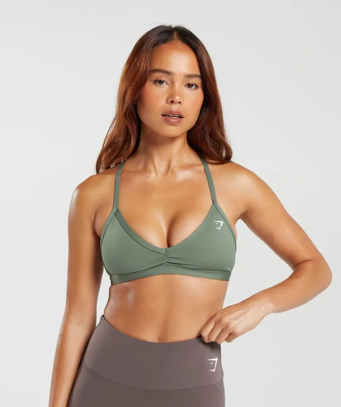 Gymshark Minimal Sports Bra - Dusk Green sold by Gymshark
