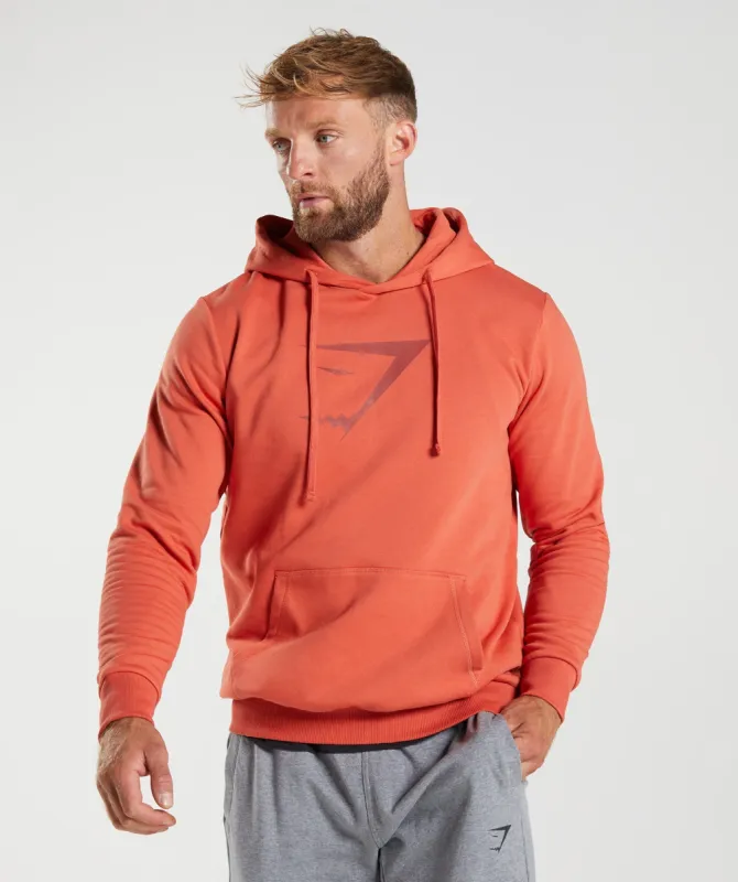 Gymshark Sharkhead Infill Hoodie - Storm Red made by Gymshark
