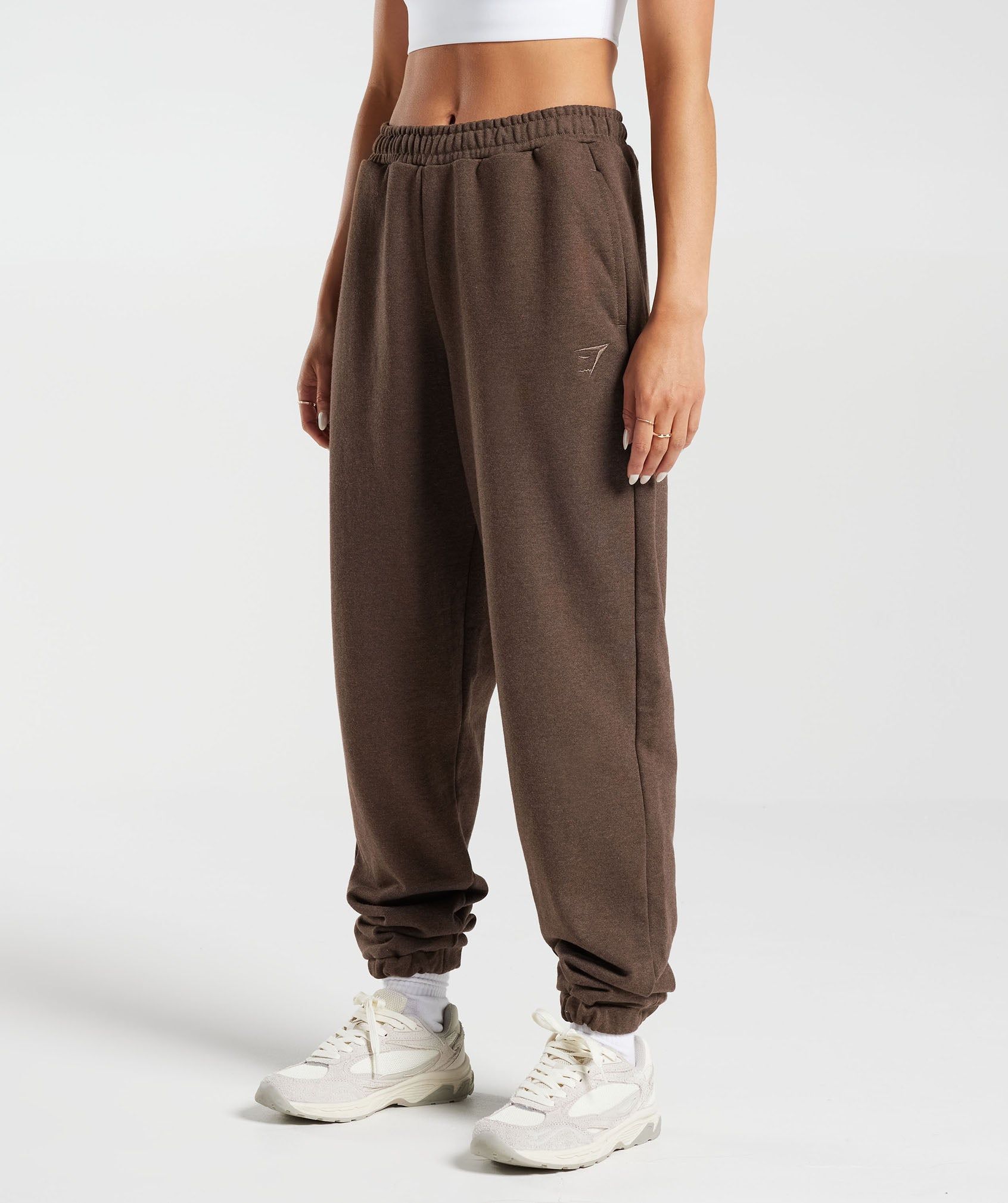 Gymshark Rest Day Sweats Jogger - Cozy Brown Marl sold by Gymshark product image thumbnail 4