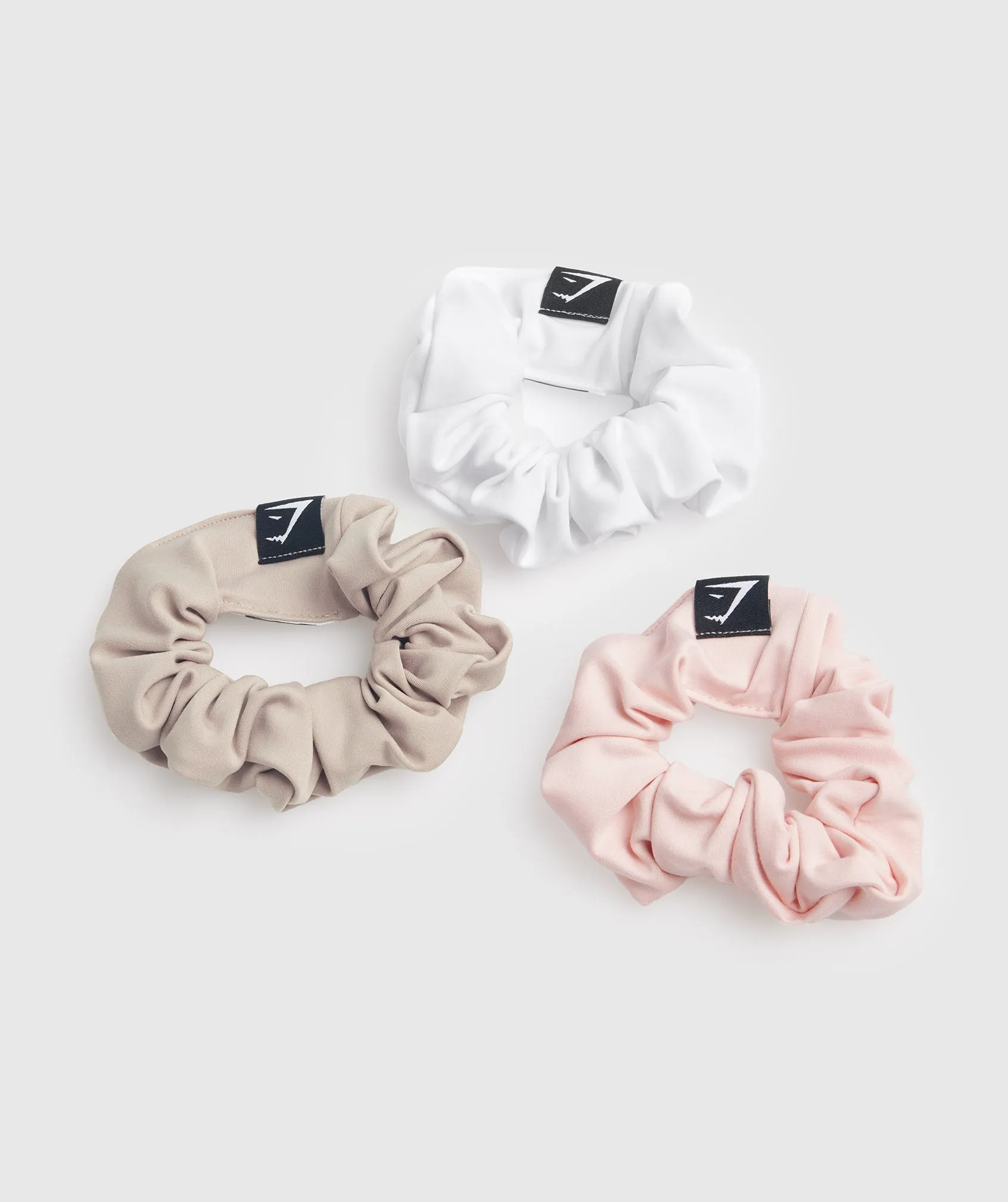 Gymshark Scrunchies 3pk - White/Blush Pink/Misty Pink sold by Gymshark product image thumbnail 2