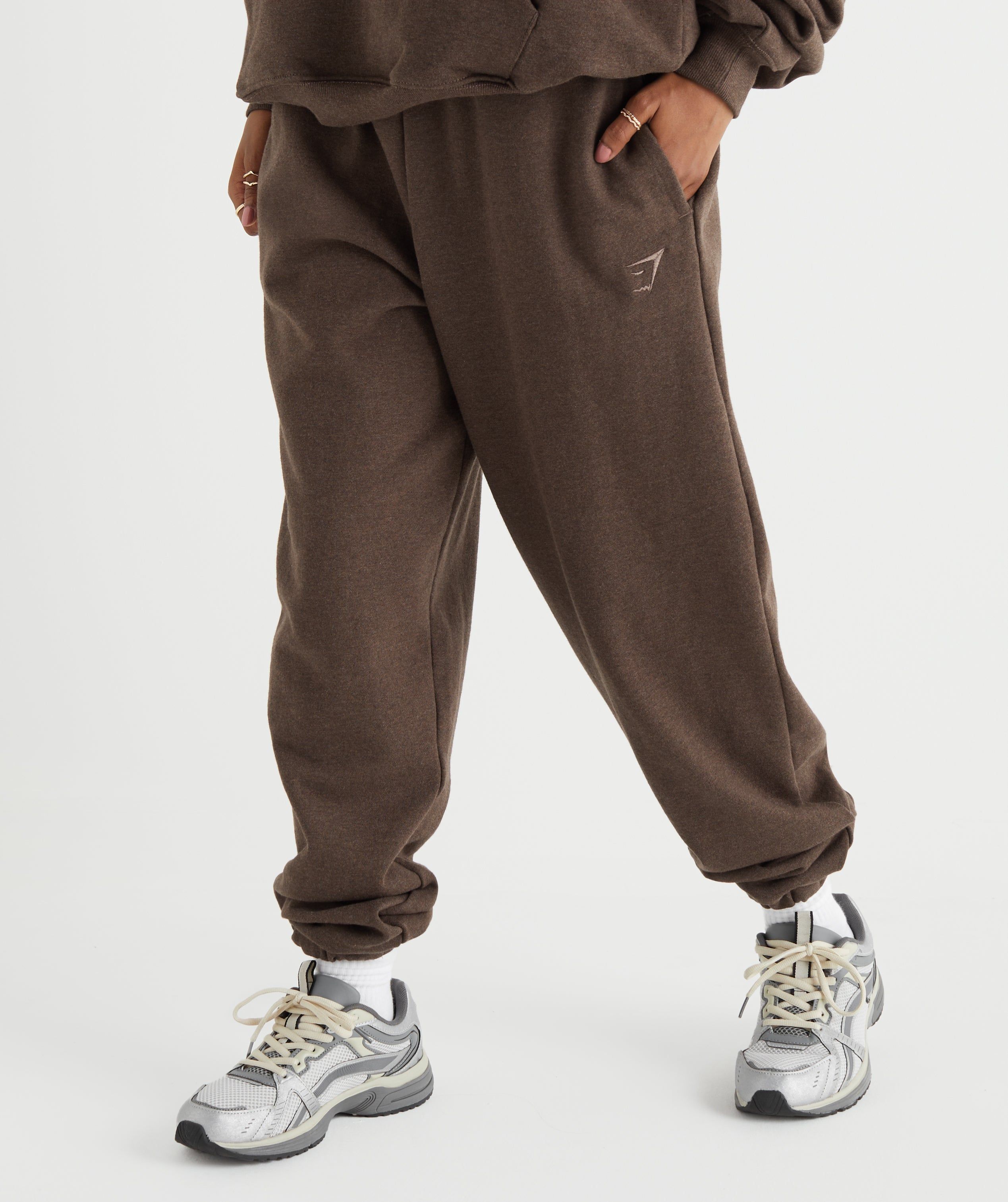 Gymshark Rest Day Sweats Jogger - Cozy Brown Marl sold by Gymshark