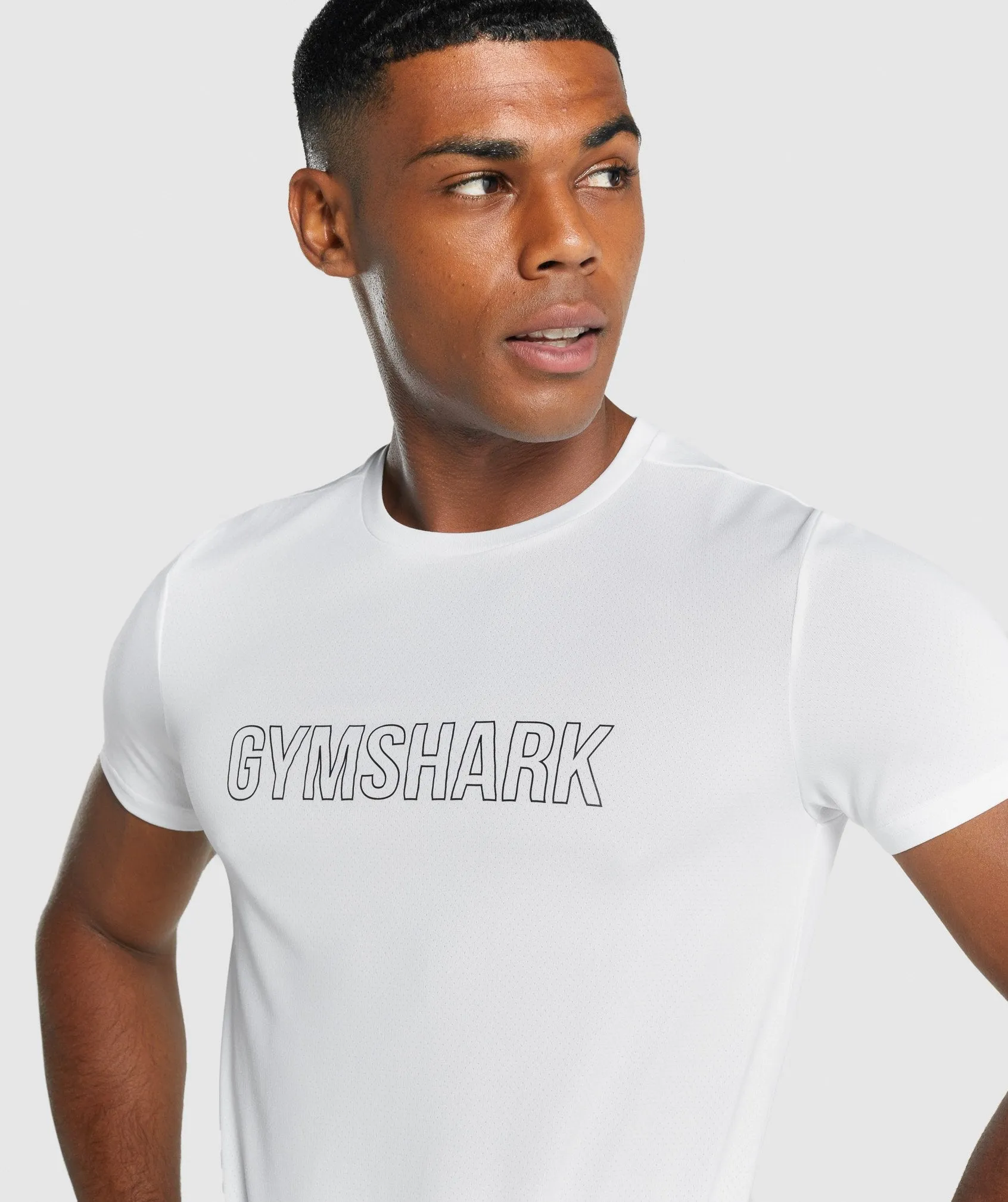 Gymshark Arrival Graphic T-Shirt - White sold by Gymshark product image thumbnail 5