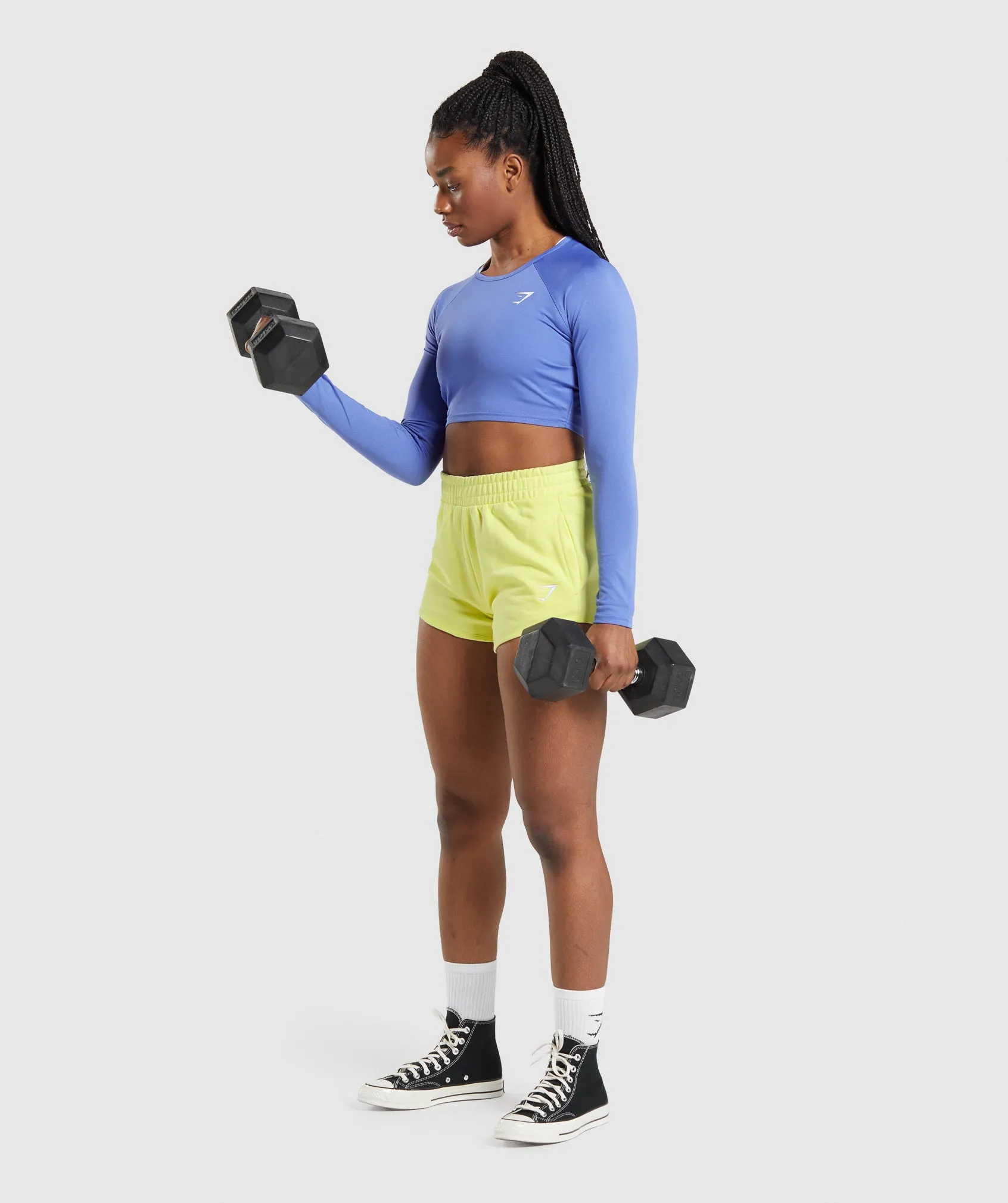 Gymshark Training Long Sleeve Crop Top - Court Blue sold by Gymshark product image thumbnail 4