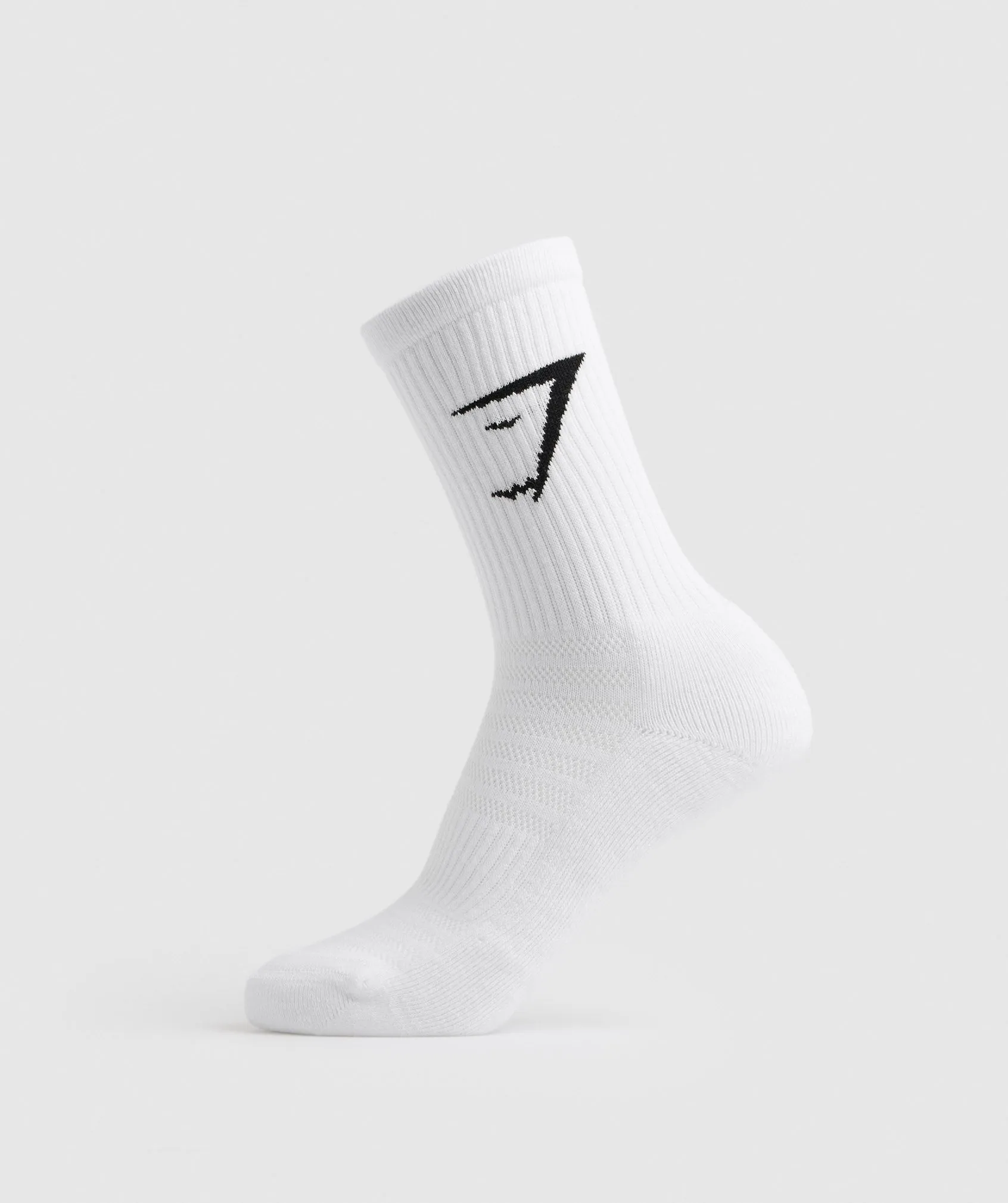Gymshark Crew Socks 3pk - White sold by Gymshark product image thumbnail 2