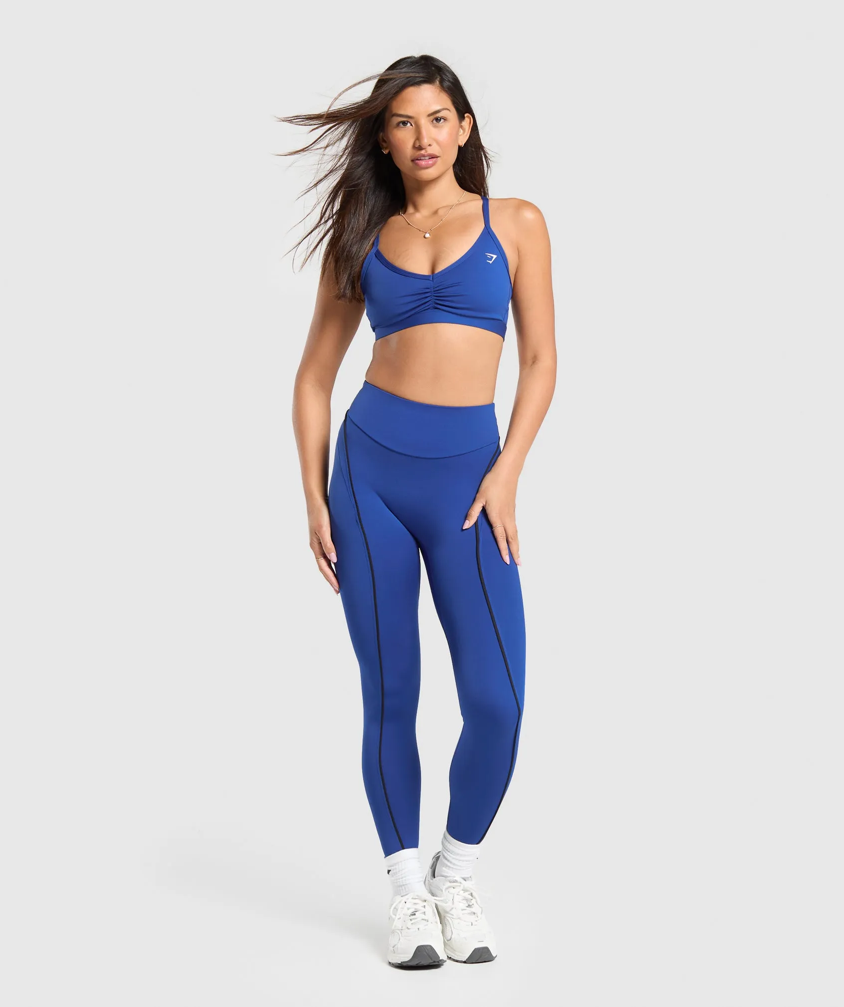 Gymshark Contour Leggings - Wave Blue/Black sold by Gymshark product image thumbnail 4