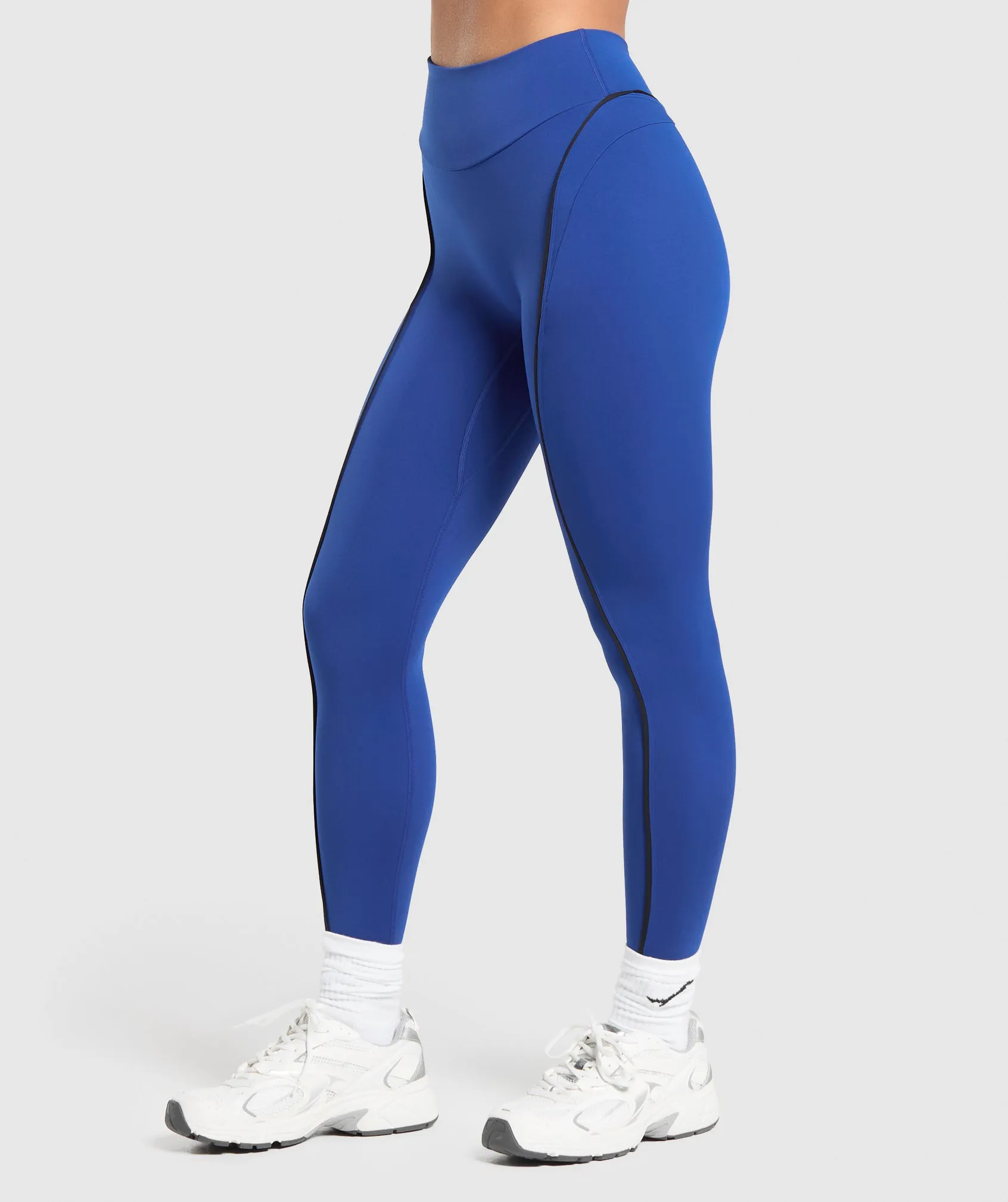Gymshark Contour Leggings - Wave Blue/Black sold by Gymshark product image thumbnail 3