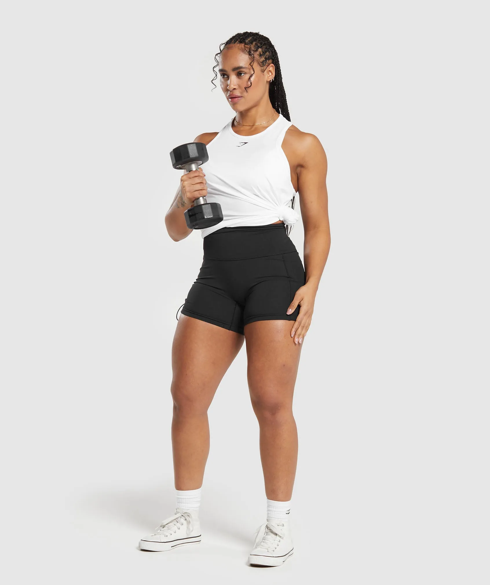 Gymshark Training Cotton Tank - White sold by Gymshark product image thumbnail 4