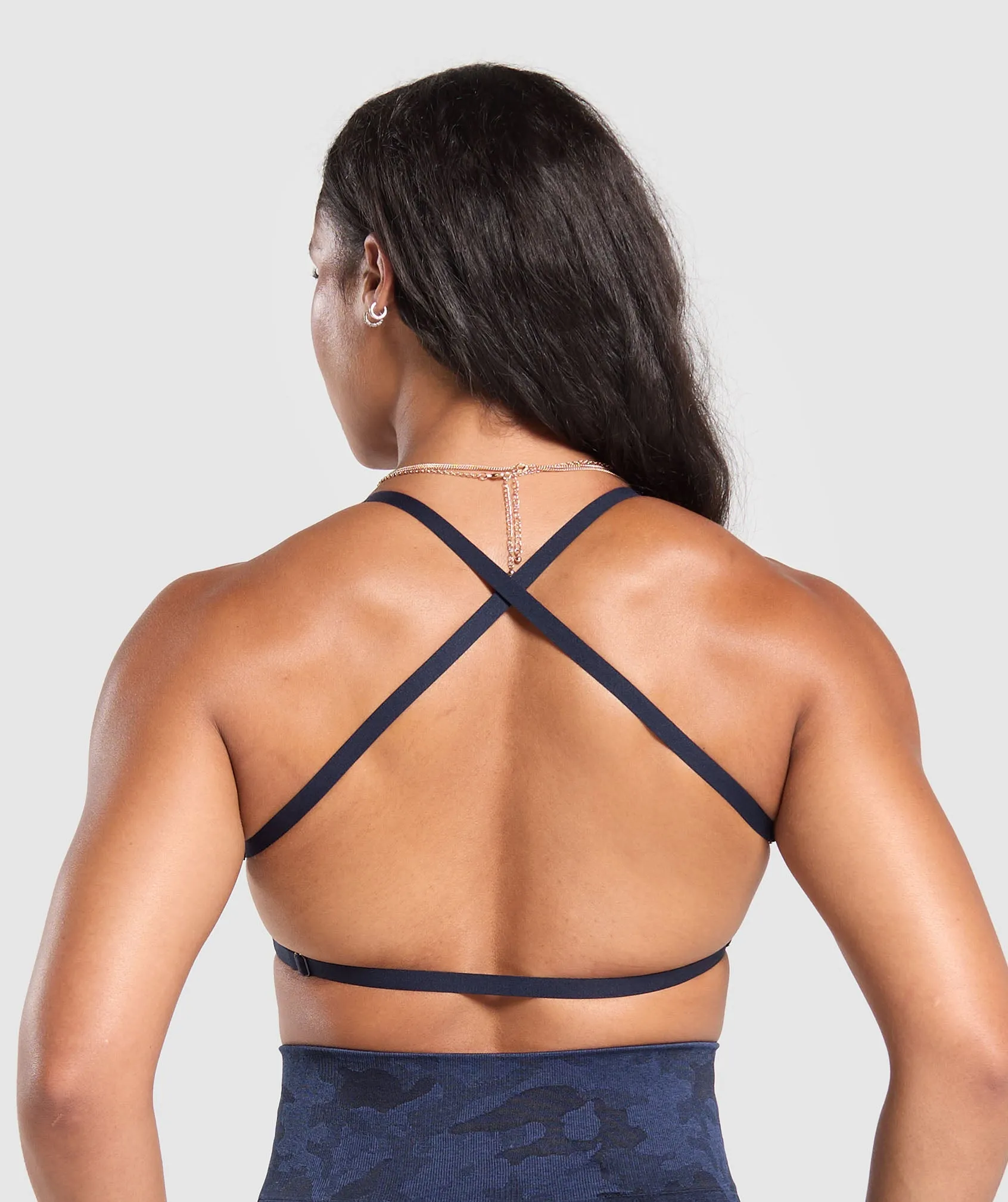 Gymshark Adapt Camo Minimal Bra - Midnight Blue/Ash Blue sold by Gymshark product image thumbnail 2