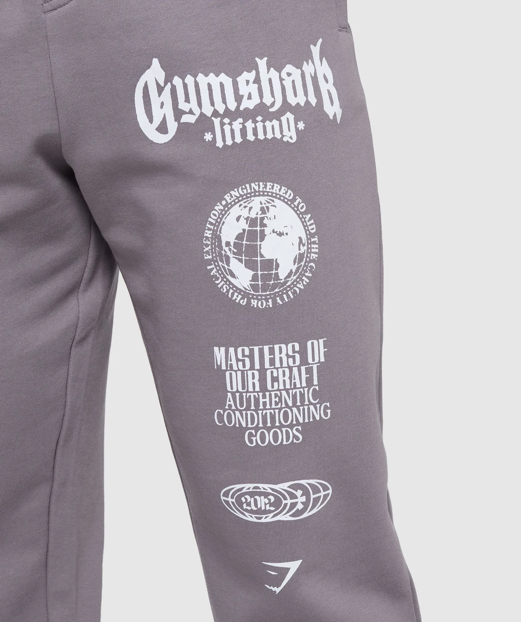 Gymshark Global Lifting Oversized Essential Joggers - Fog Purple sold by Gymshark product image thumbnail 5