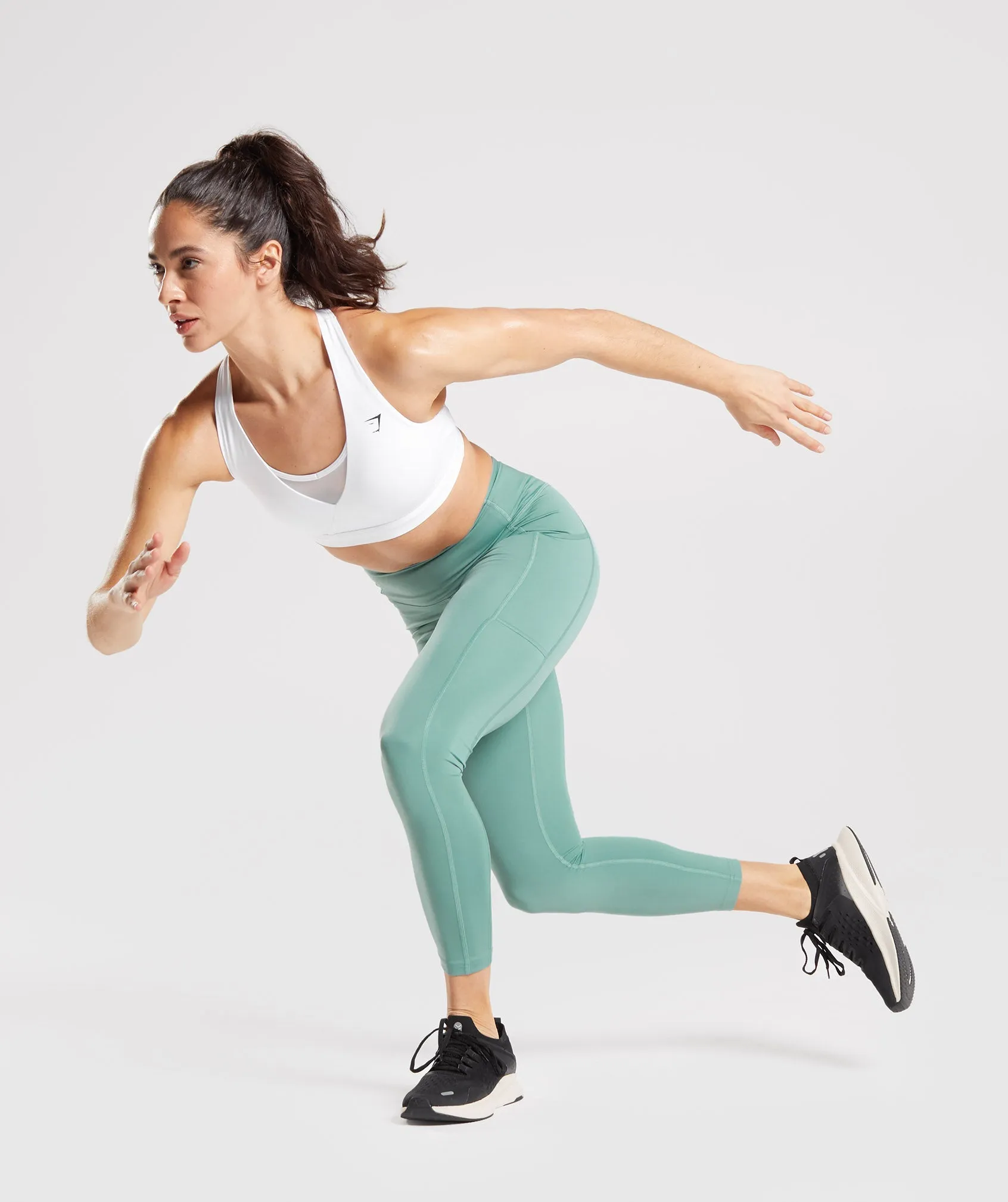 Gymshark Crossover Sports Bra - White sold by Gymshark product image thumbnail 4