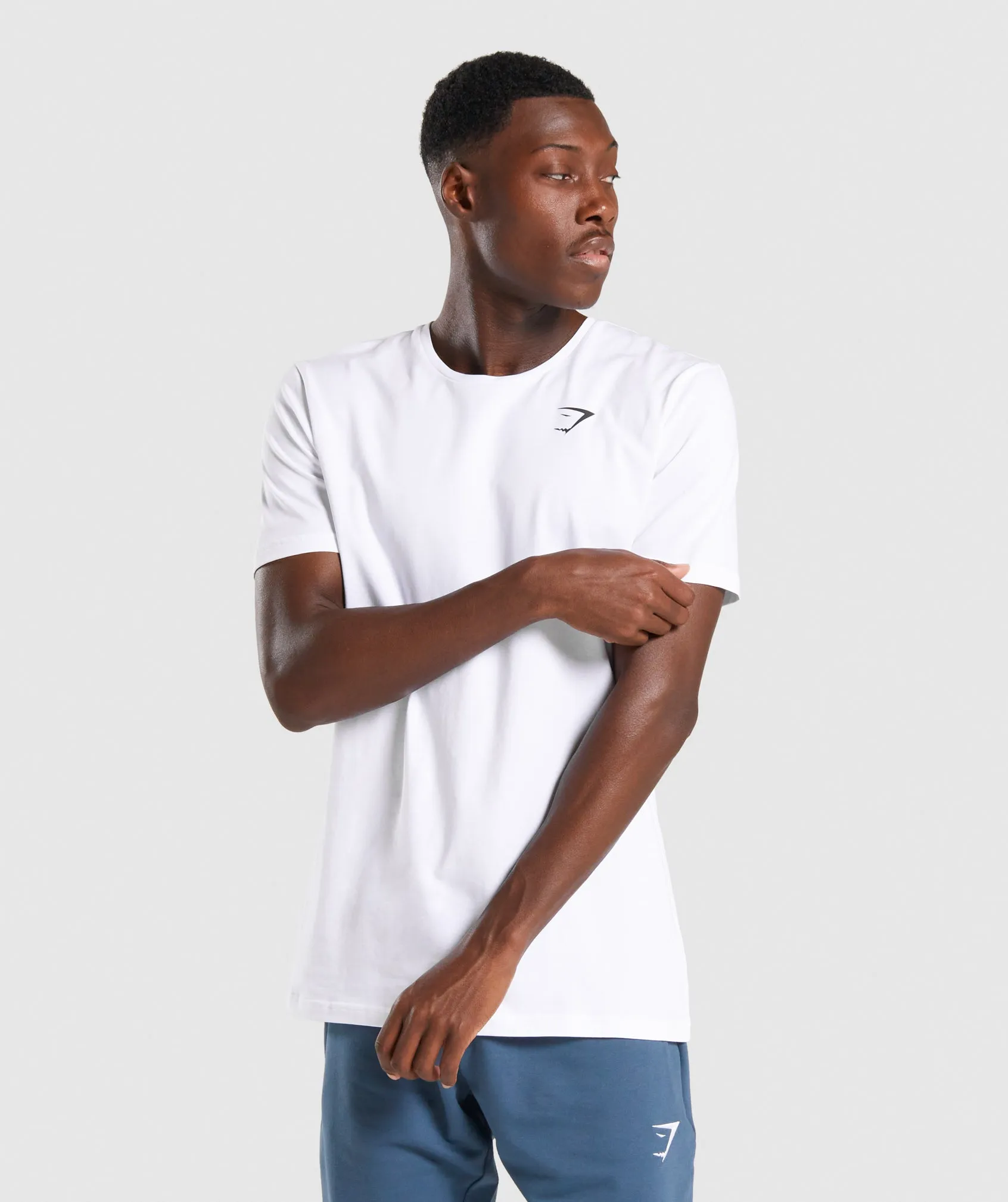 Gymshark Critical T-Shirt - White sold by Gymshark