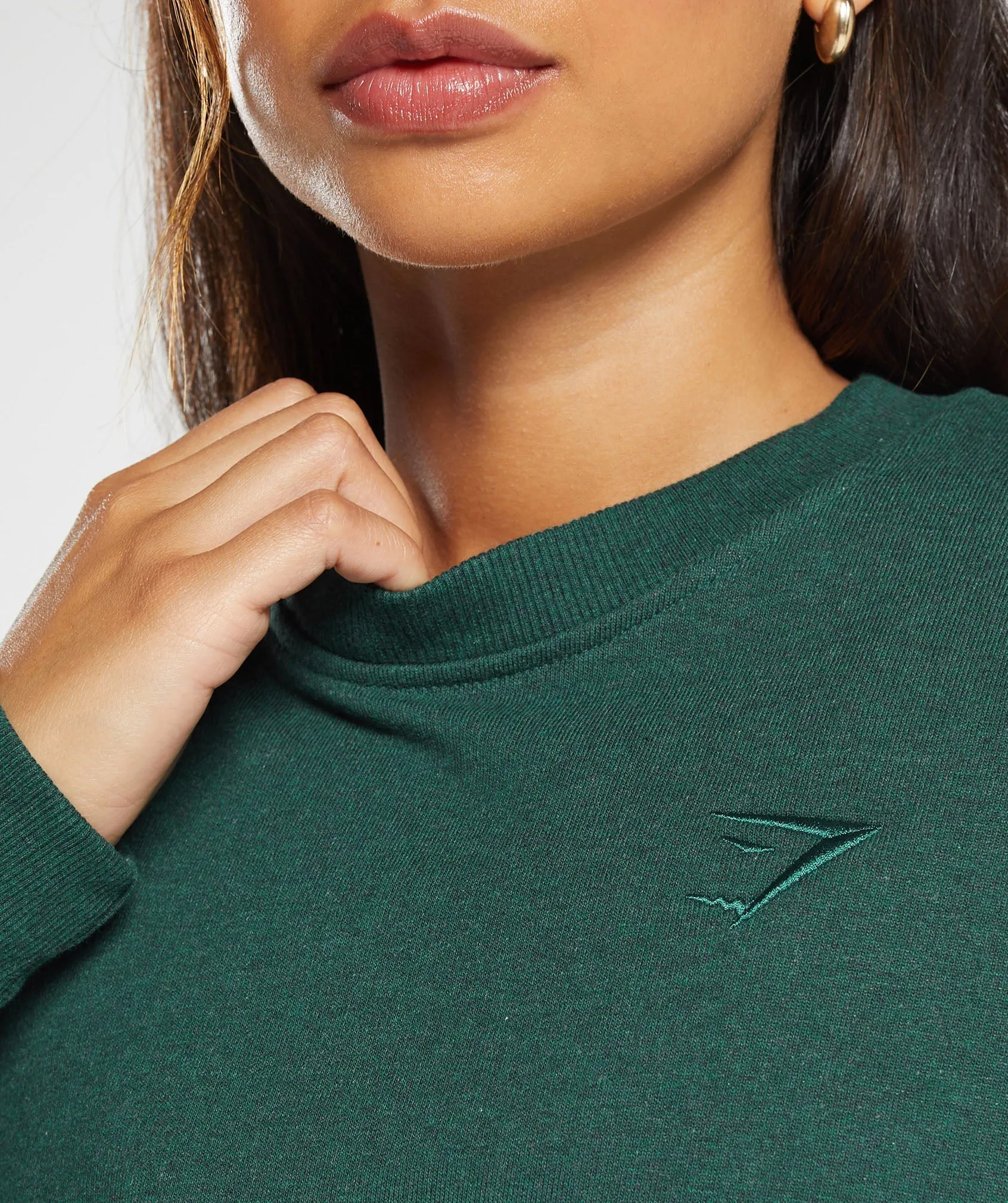 Gymshark Rest Day Sweats Oversized Crew - Bros Bold Teal Marl sold by Gymshark product image thumbnail 5