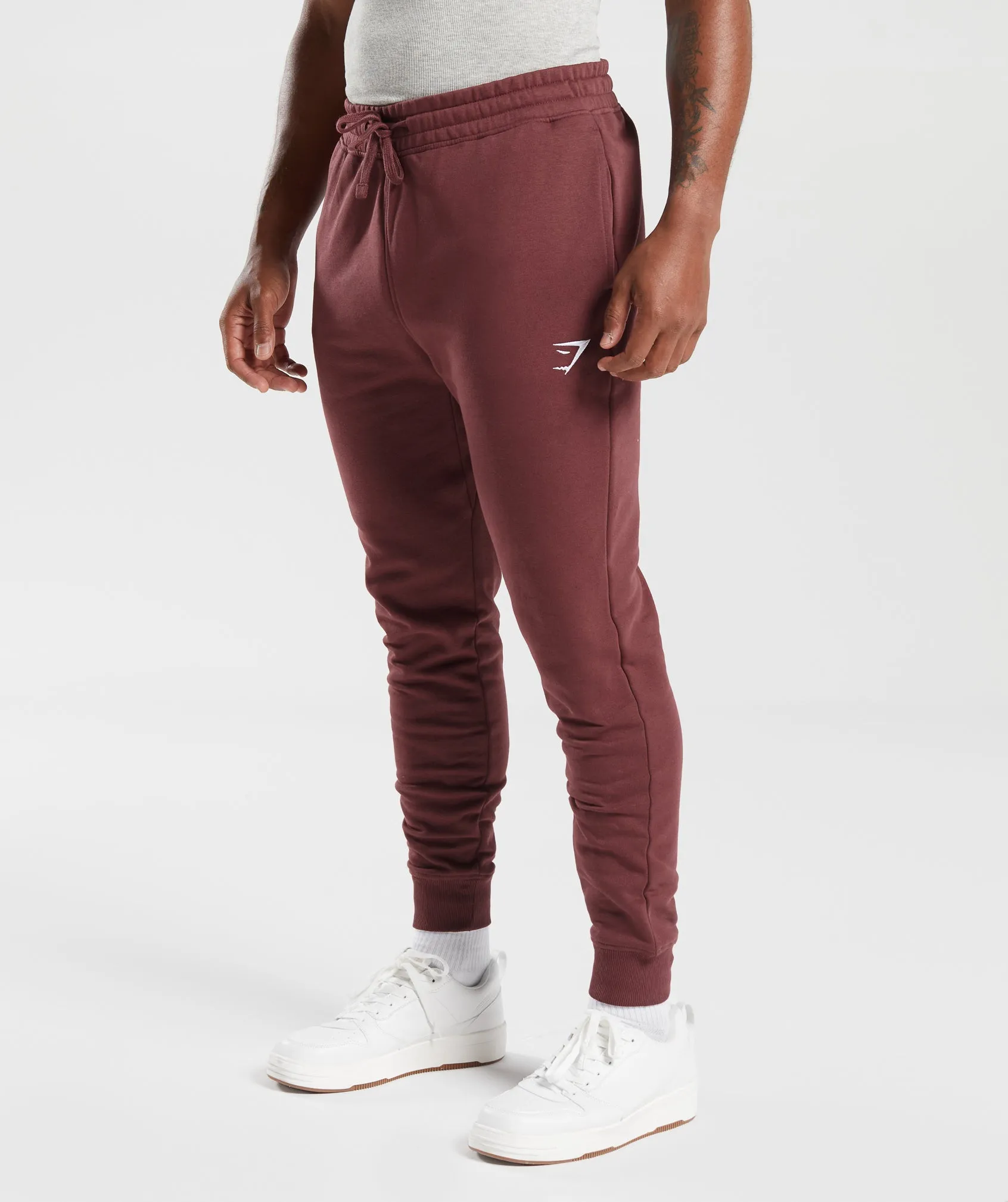 Gymshark Crest Joggers - Washed Burgundy sold by Gymshark product image thumbnail 3
