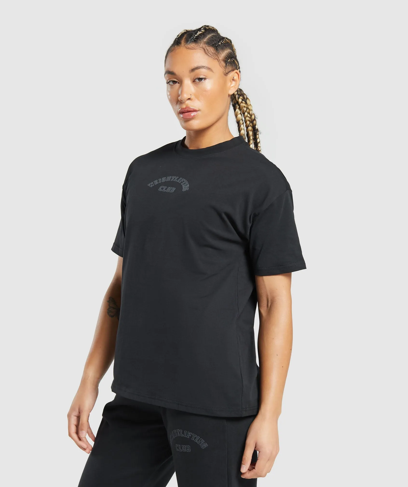 Gymshark Weightlifting Oversized T-Shirt - Black sold by Gymshark product image thumbnail 3