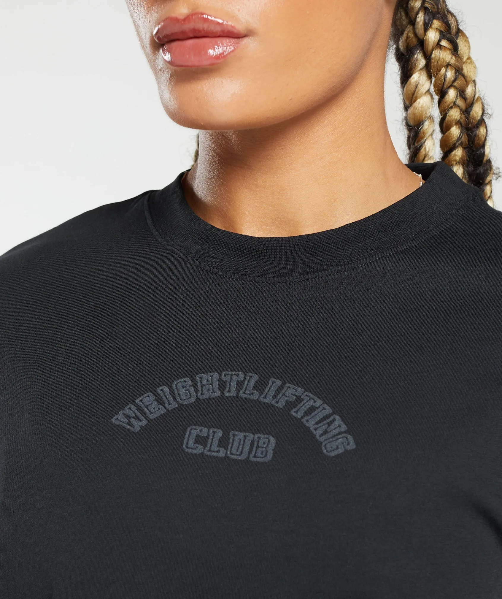 Gymshark Weightlifting Oversized T-Shirt - Black sold by Gymshark product image thumbnail 5