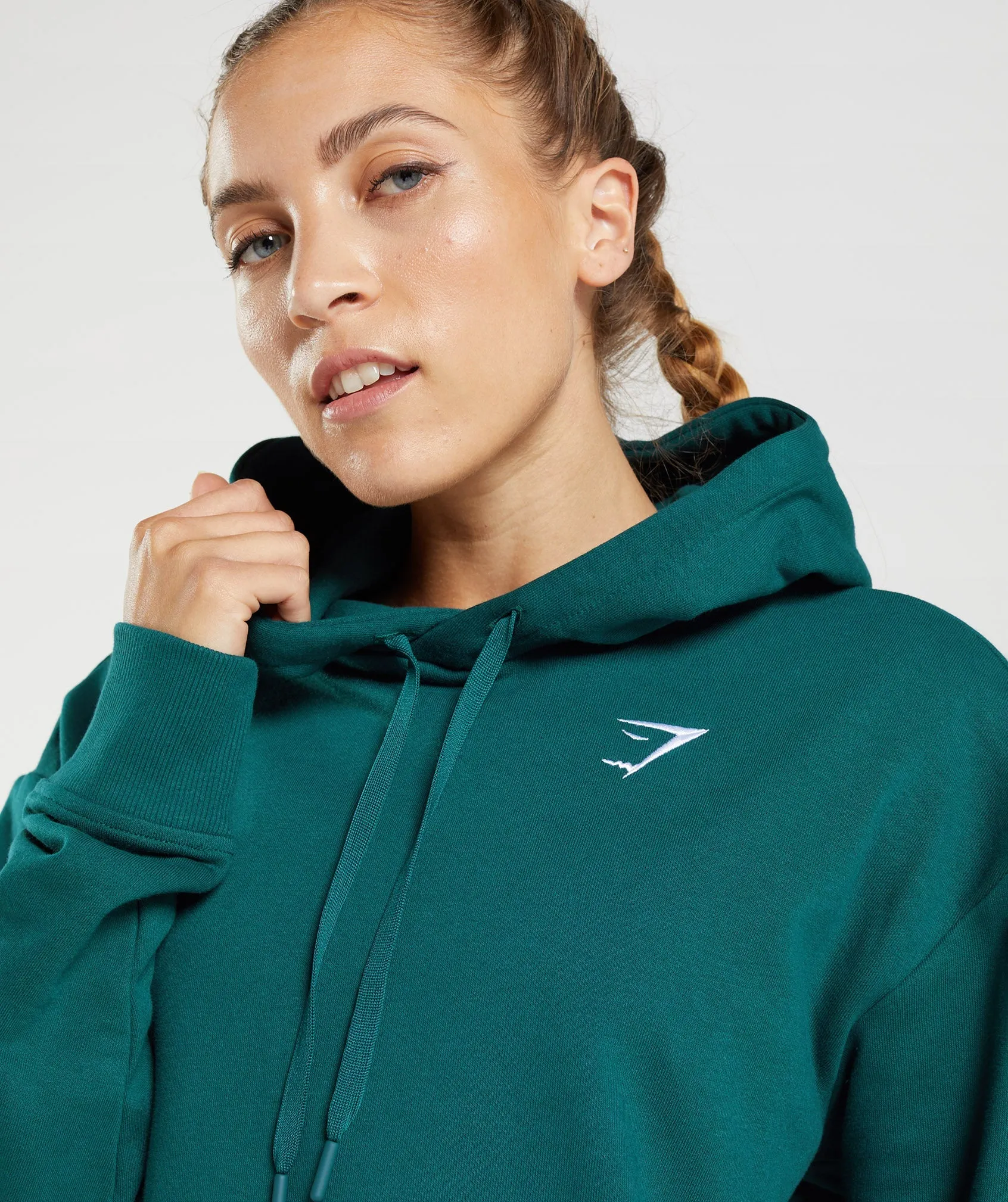 Gymshark Training Oversized Hoodie - Winter Teal sold by Gymshark product image thumbnail 3