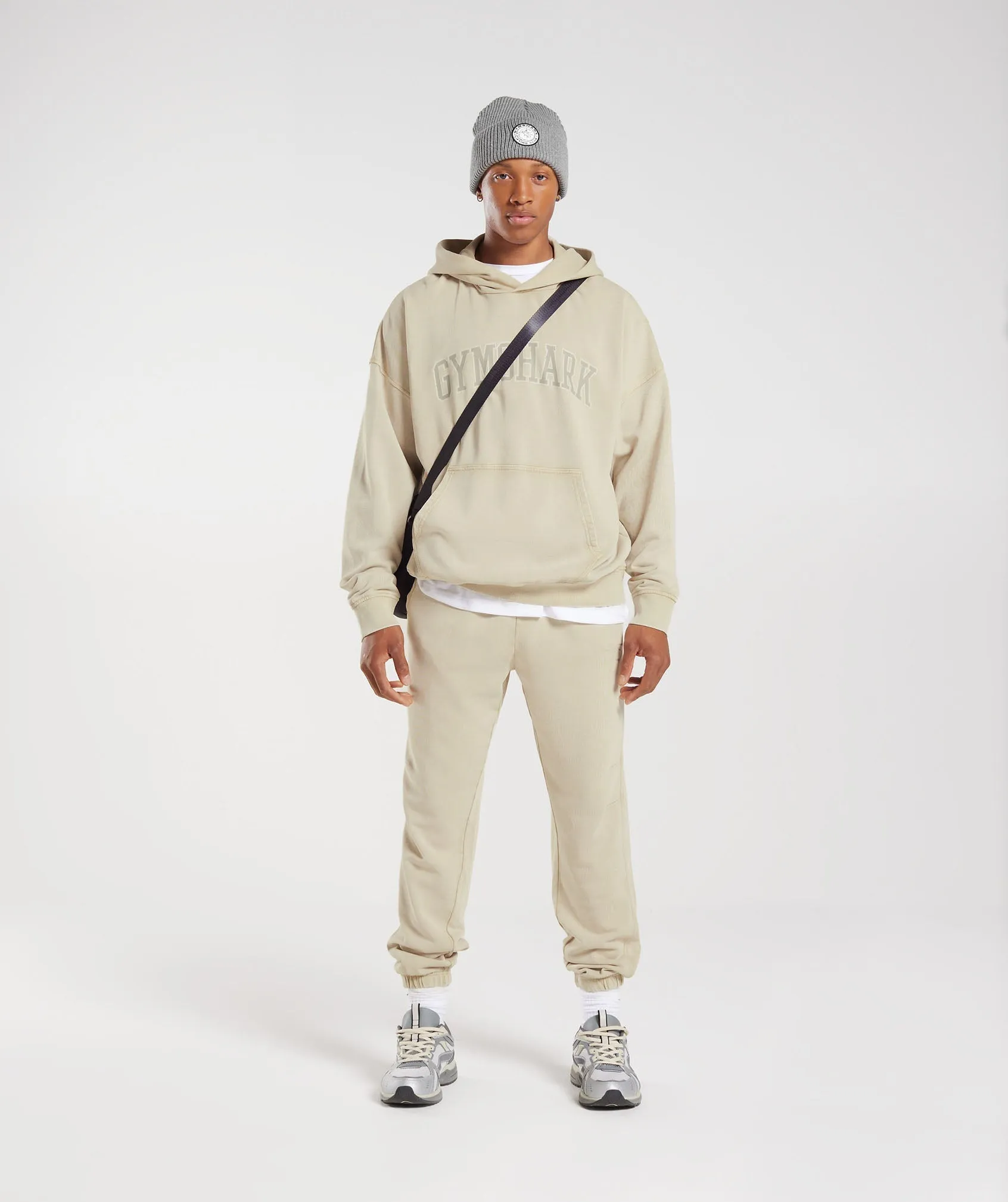 Gymshark Collegiate Hoodie - Pebble Grey/Acid Wash sold by Gymshark product image thumbnail 4