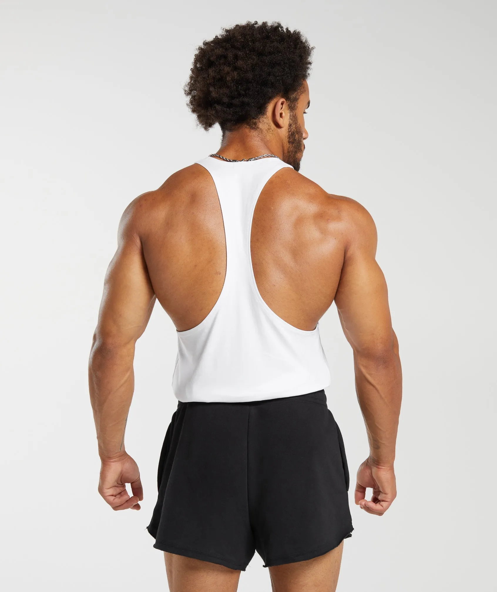 Gymshark Legacy Stringer - White sold by Gymshark product image thumbnail 2