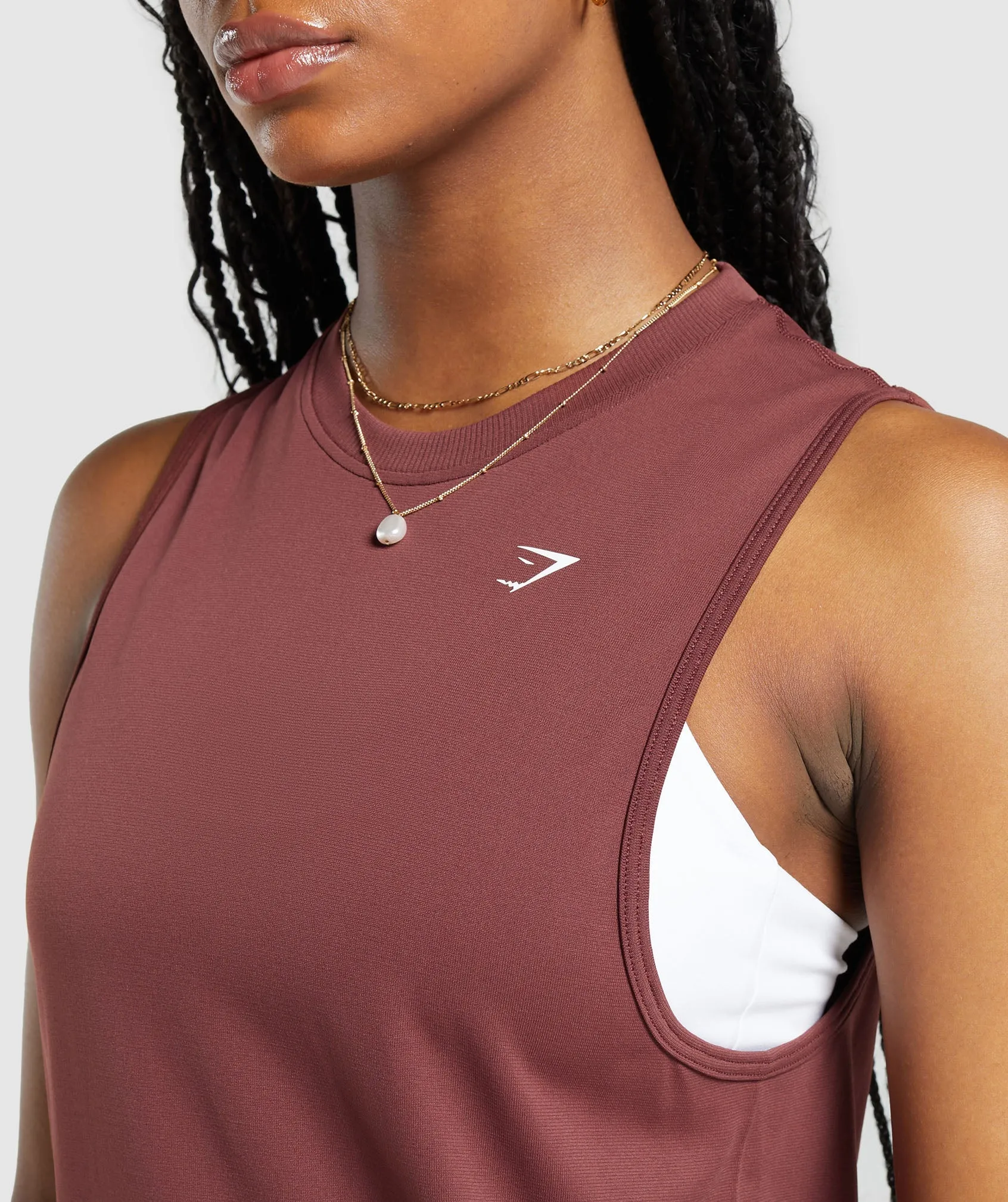 Gymshark Everyday Seamless Tank - Burgundy Brown sold by Gymshark product image thumbnail 5