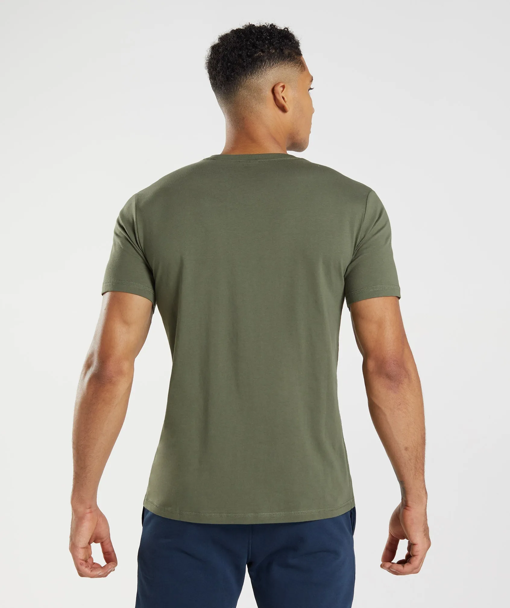 Gymshark Sharkhead Infill T-Shirt - Core Olive sold by Gymshark product image thumbnail 2