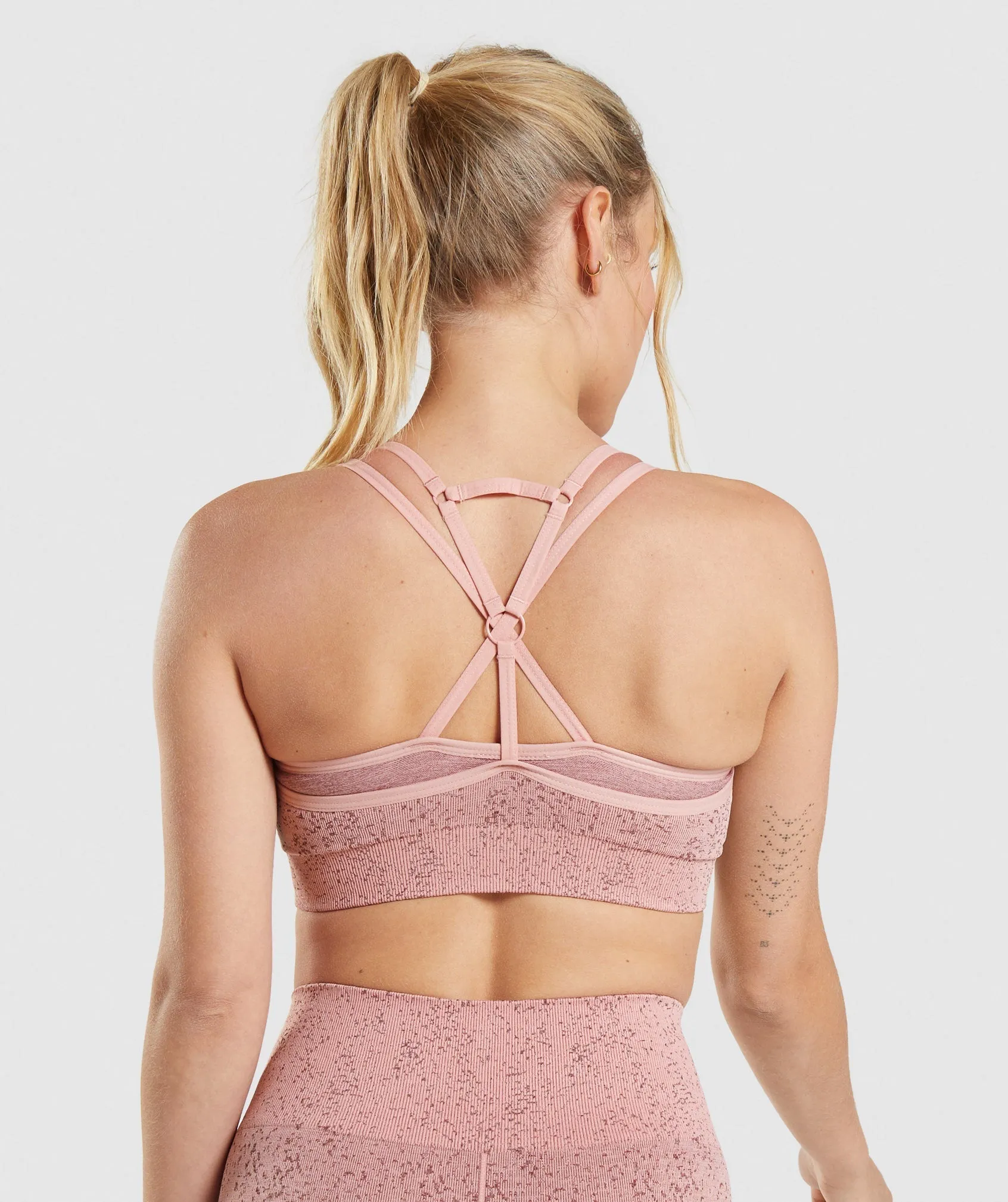 Gymshark Adapt Fleck Seamless Sports Bra - Mineral | Paige Pink sold by Gymshark product image thumbnail 2