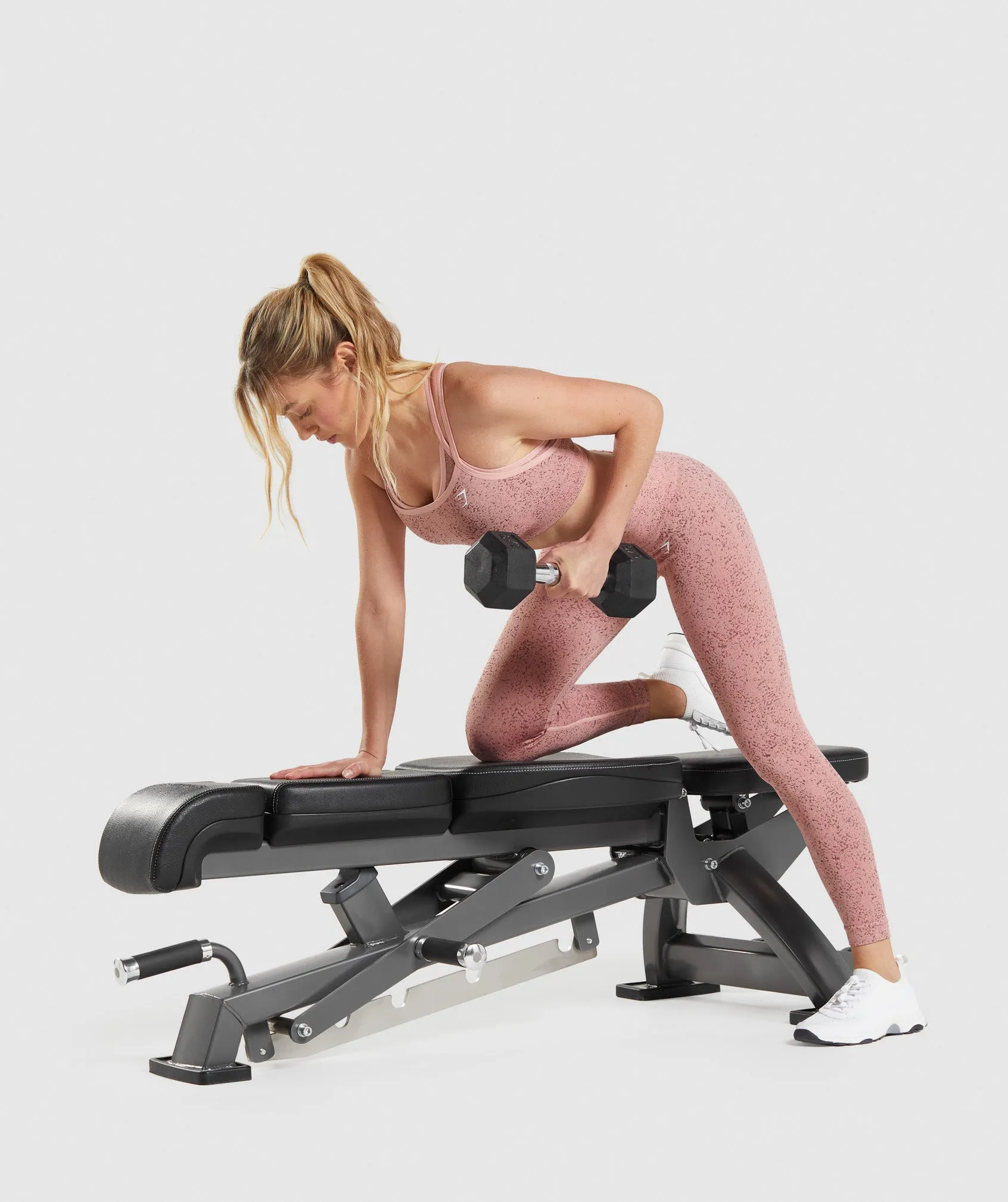 Gymshark Adapt Fleck Seamless Sports Bra - Mineral | Paige Pink sold by Gymshark product image thumbnail 4
