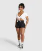 Gymshark Gains Seamless Fitted Crop Top - White sold by Gymshark