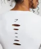 Gymshark Gains Seamless Fitted Crop Top - White sold by Gymshark