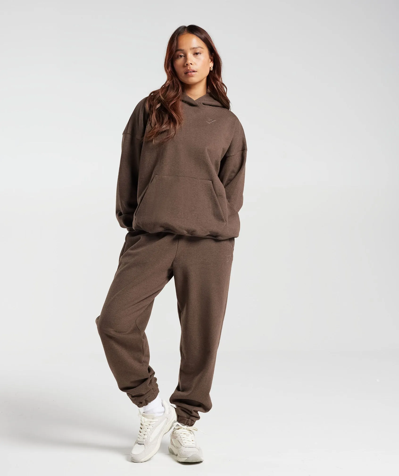 Gymshark Rest Day Sweats Hoodie - Cozy Brown Marl sold by Gymshark product image thumbnail 5