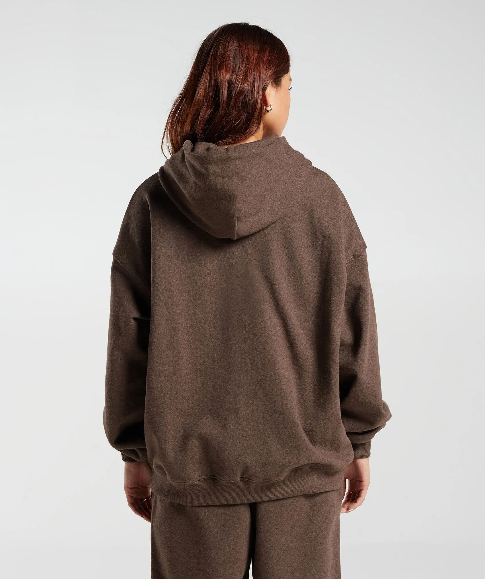 Gymshark Rest Day Sweats Hoodie - Cozy Brown Marl sold by Gymshark product image thumbnail 3