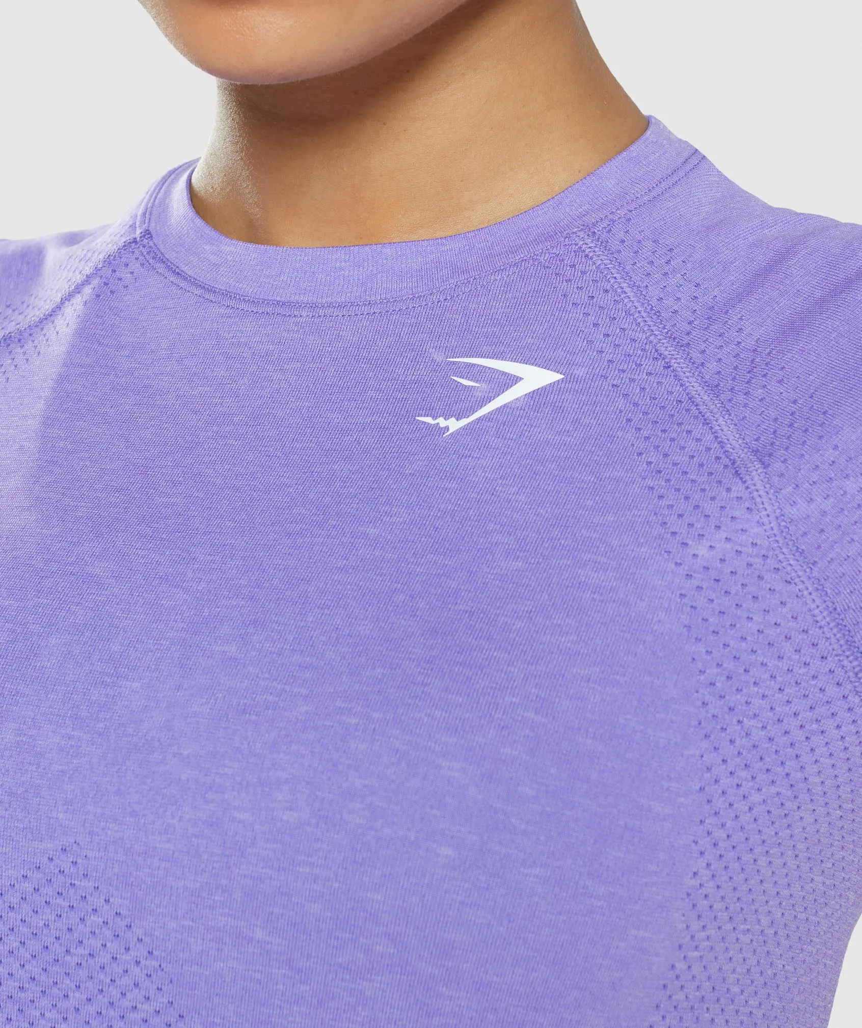 Gymshark Vital Light T-Shirt - Bright Purple Marl sold by Gymshark product image thumbnail 5
